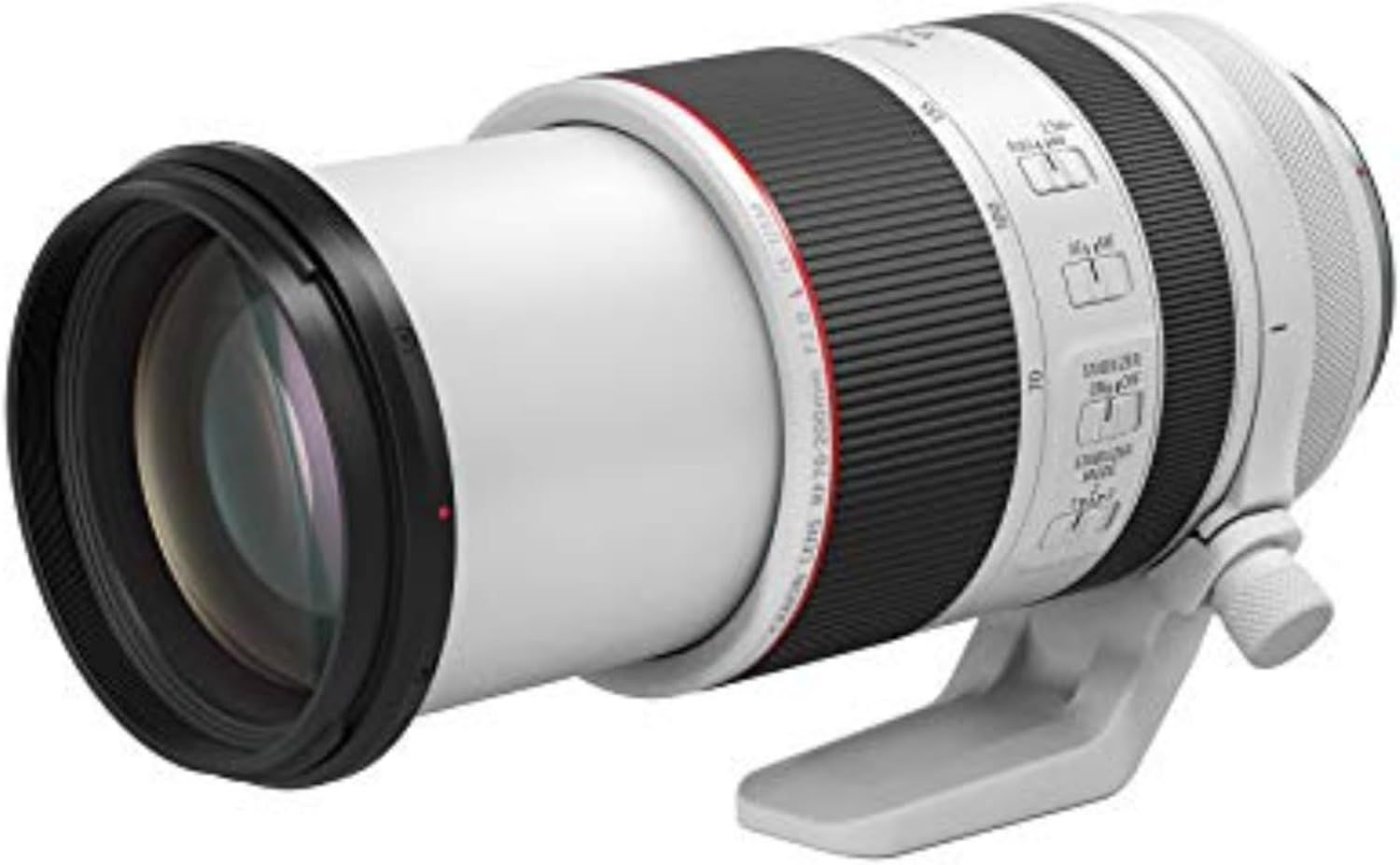 Provides a clean, catalog-style view of the camera lens on a white background with no distractions, allowing shoppers to see the product clearly.