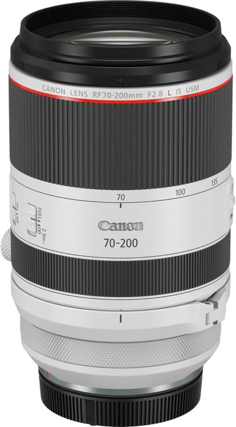 Provides a clean, catalog-style view of the Canon lens on a white background with no text overlays or design elements, allowing shoppers to see the product clearly.