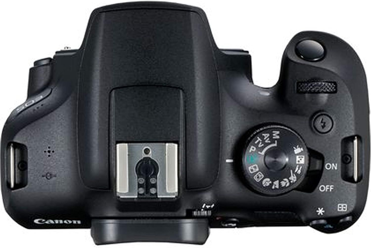 Provides a clean, catalog-style view of the camera from above to show the product's physical appearance, controls, and layout without distractions.