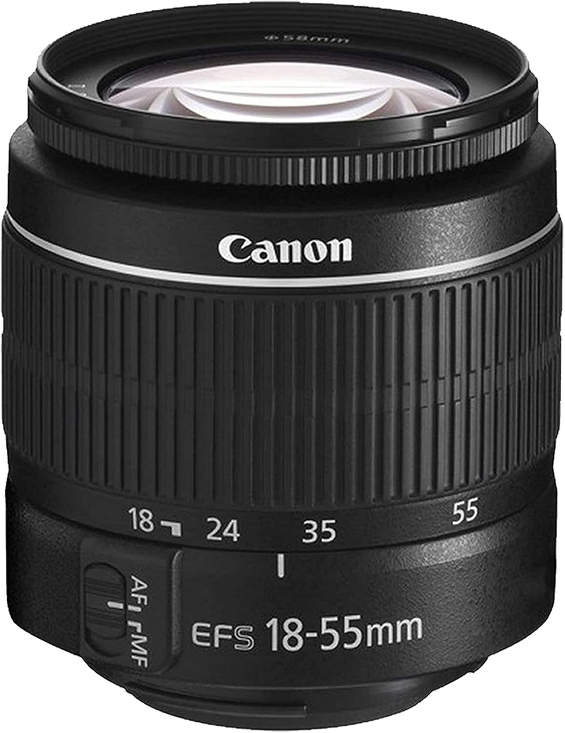 Provides a clean, catalog-style view of the Canon camera lens on a white background, allowing shoppers to see the product clearly without distractions.