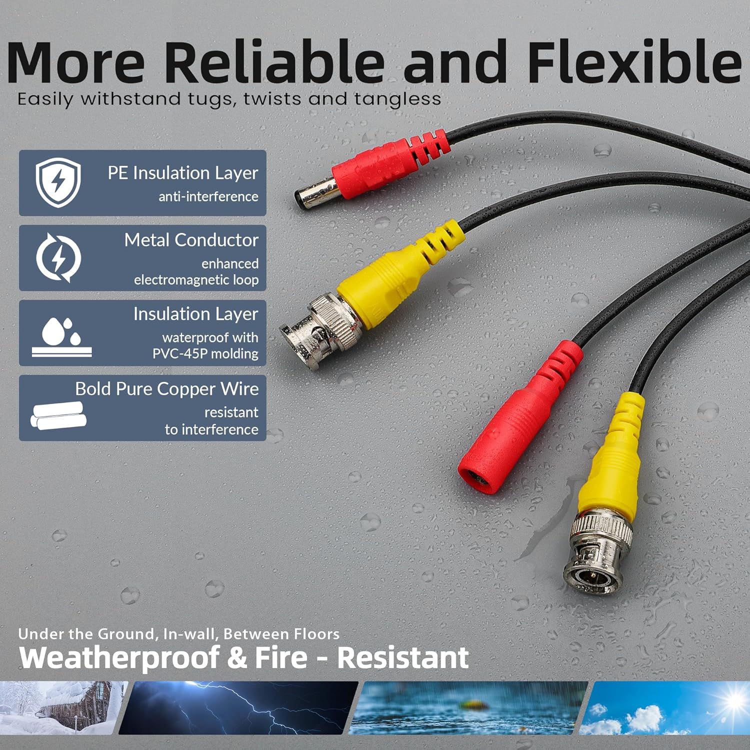 Breaks down the cable's internal construction and material layers to demonstrate durability, reliability, and technical quality to reassure buyers of superior engineering. Highlights multiple…