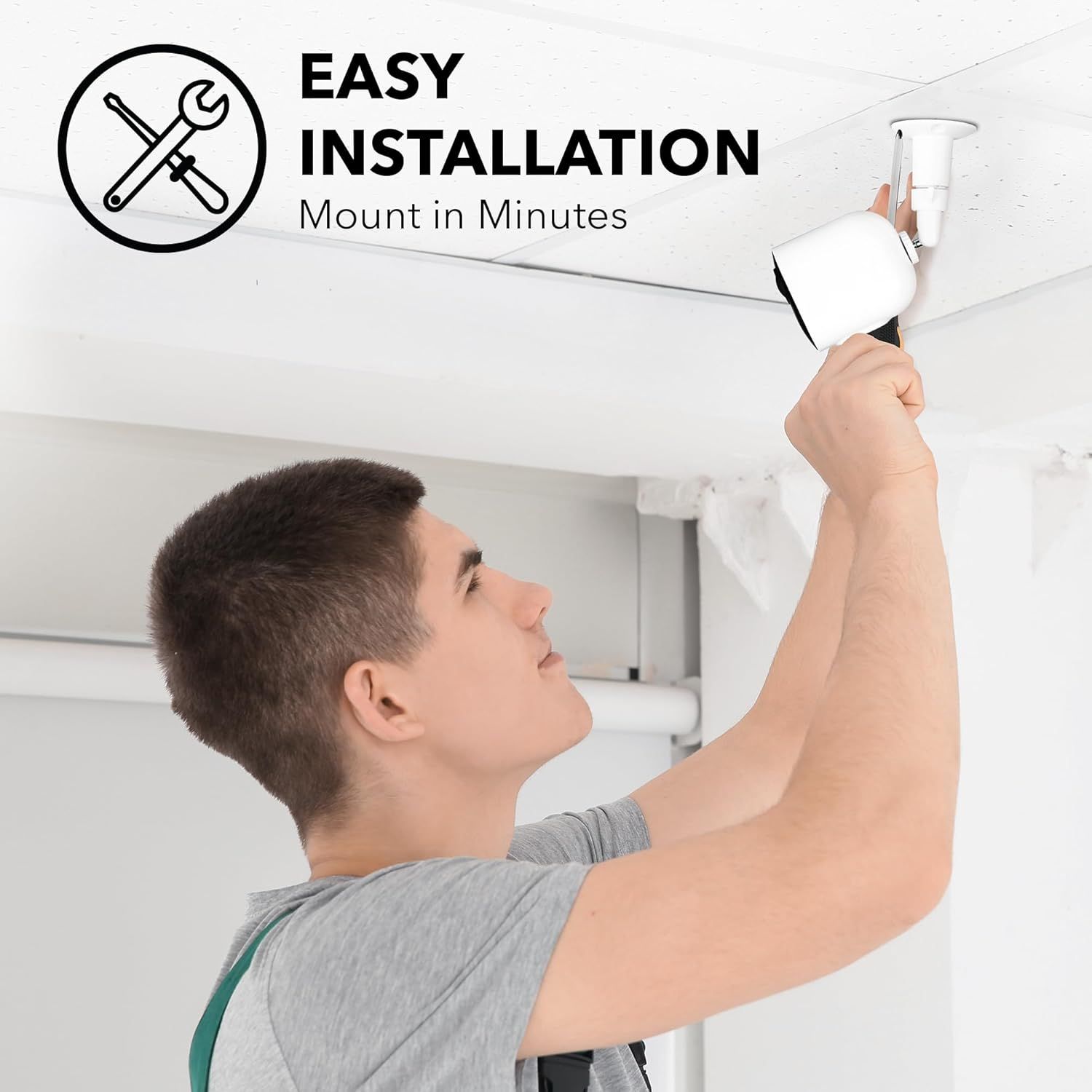 Demonstrates that the product can be installed quickly and easily in minutes, reassuring shoppers that setup is simple and requires minimal effort. Highlights the ease of installation as a key…