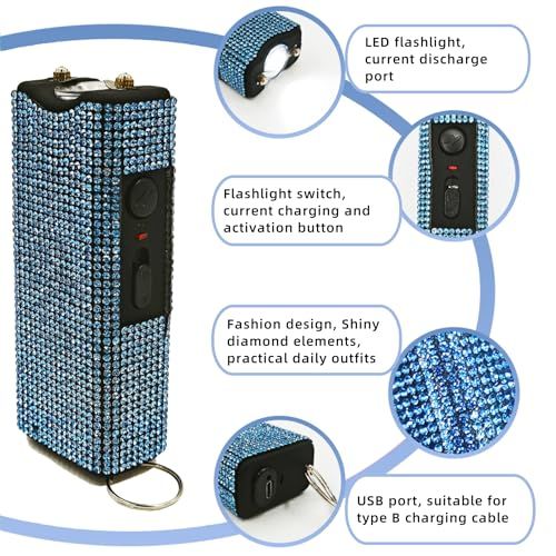 This image breaks down the physical components and features of the product, showing shoppers exactly what parts and functions are included in this fashionable power bank/flashlight device.