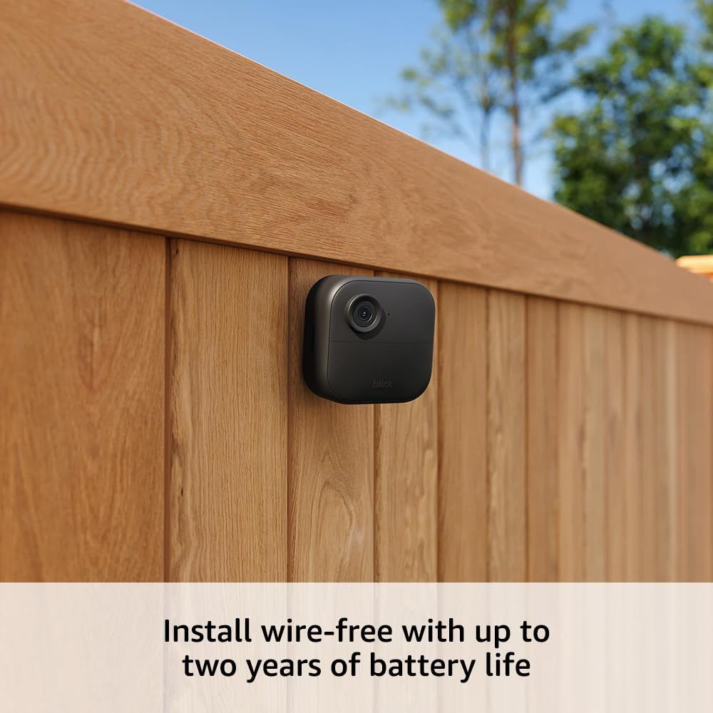 Communicates the ease of wireless installation and extended two-year battery life to reassure shoppers about convenience and low maintenance.