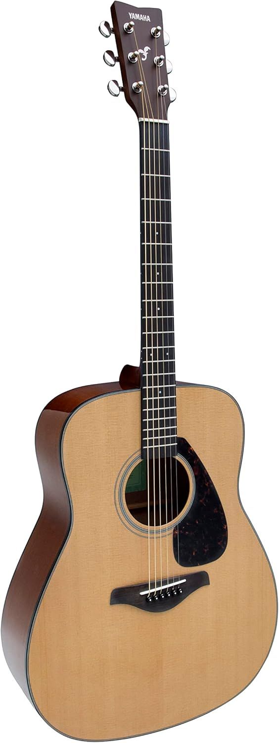 Provides a clean, catalog-style view of the Yamaha acoustic guitar on a white background, allowing shoppers to see the product clearly without distractions.