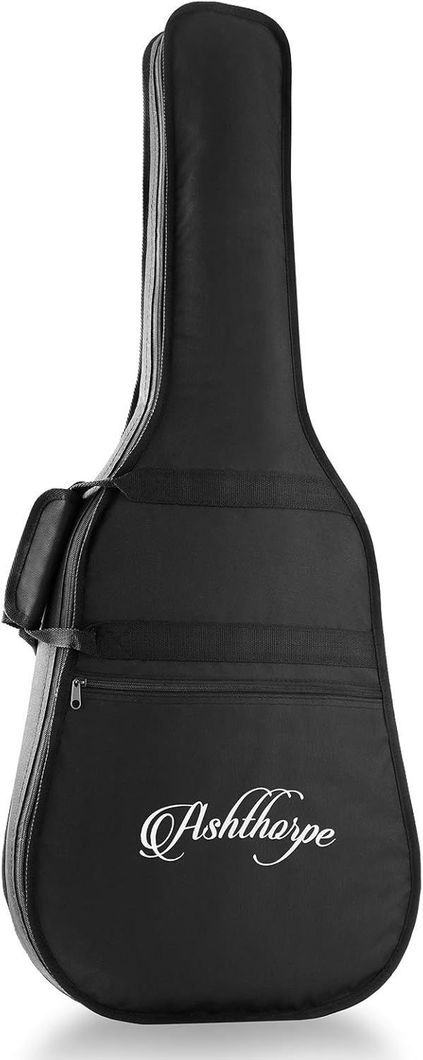 Provides a clean, catalog-style view of the guitar case product showing its shape, design, and brand identity without distractions.