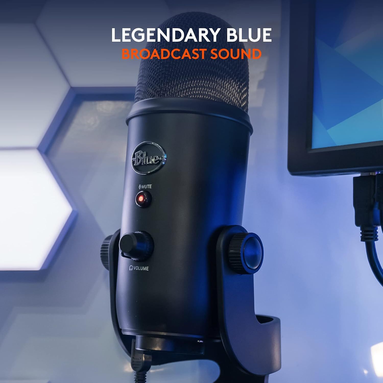 Highlights the microphone's professional-grade broadcast sound quality to appeal to content creators and streamers seeking premium audio performance.