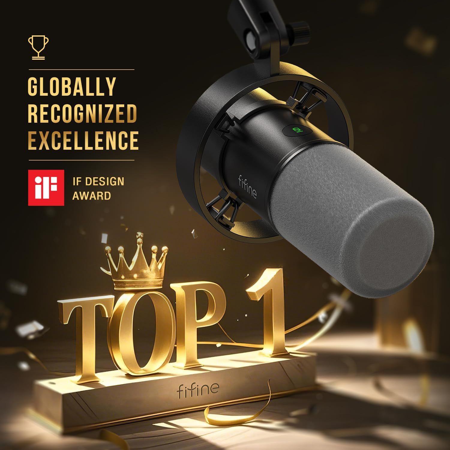 Communicates that the product has received prestigious international design recognition (iF Design Award) and is ranked as a top product, building credibility and trust with shoppers through…