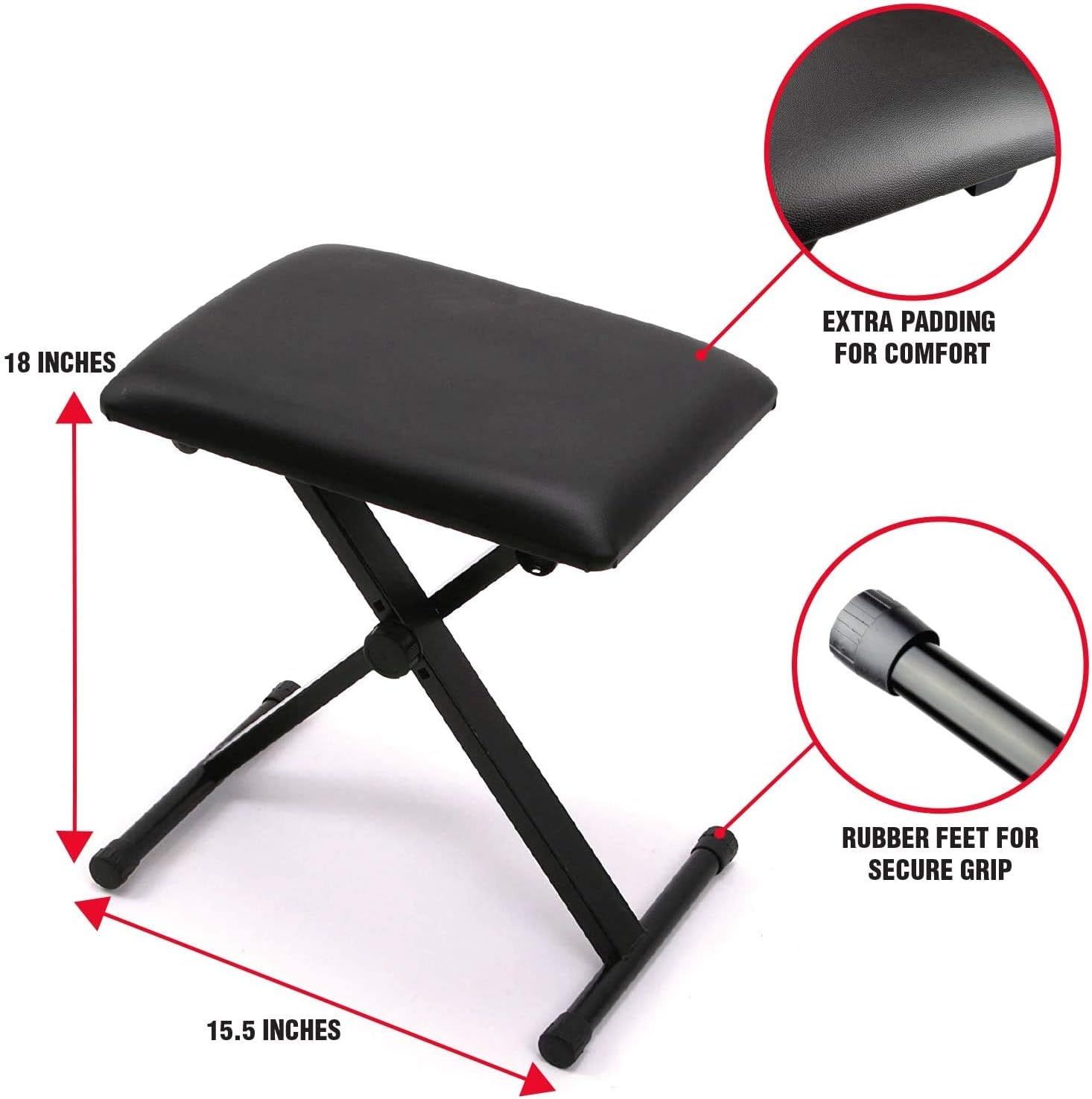 Breaks down the physical components and construction of the bench, highlighting comfort padding, stability features, and exact dimensions to help shoppers understand the product's build quality and…