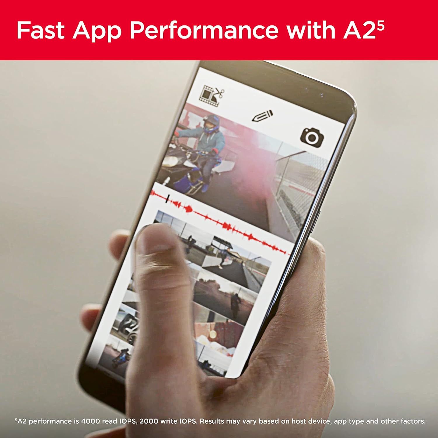 Communicates the fast app performance enabled by the A25 processor, reassuring shoppers that the device can handle demanding tasks like video editing smoothly. Highlights the device's ability to…