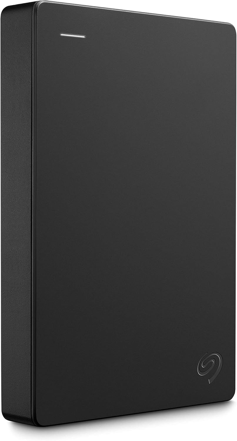 Provides a clear, unobstructed view of the external hard drive product on a neutral background for catalog presentation.