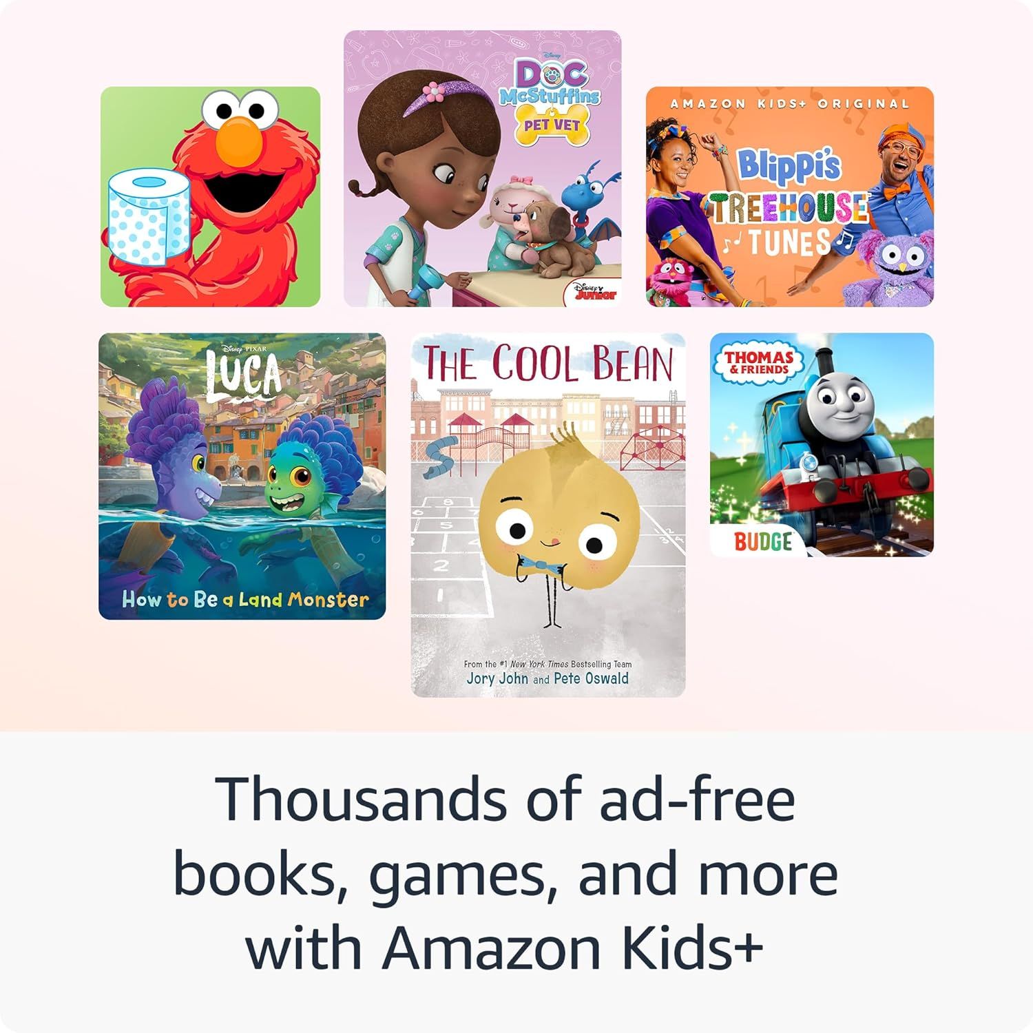 Showcases the Amazon Kids+ brand and its diverse content library to communicate the breadth and value of the subscription service to parents.