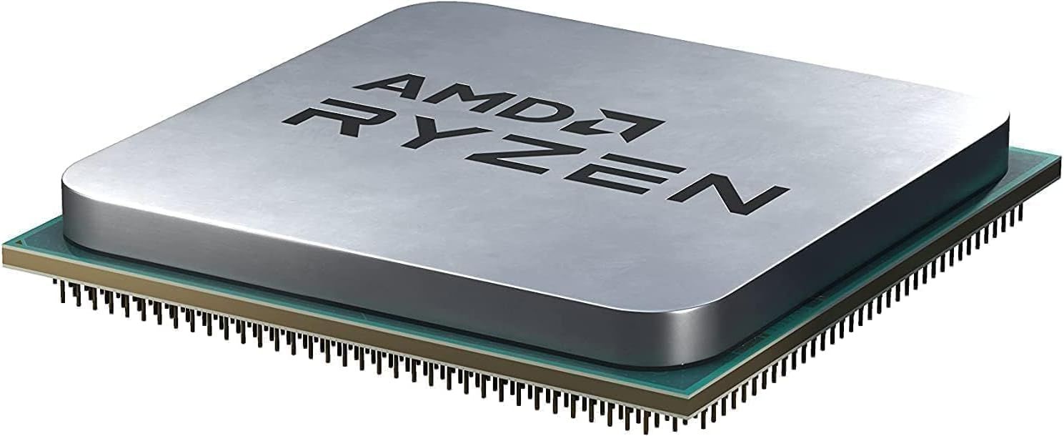 Communicates the brand identity and processor line to shoppers, establishing trust and recognition for AMD Ryzen technology.
