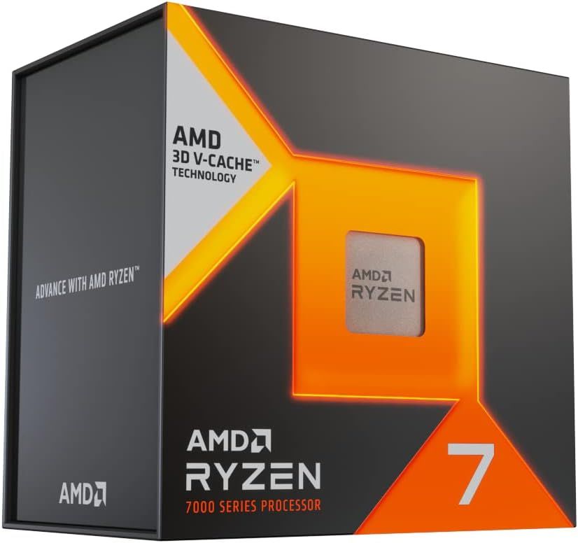 Shows the retail packaging of the AMD Ryzen 7000 series processor in a clean, catalog-style presentation to help shoppers identify the product.