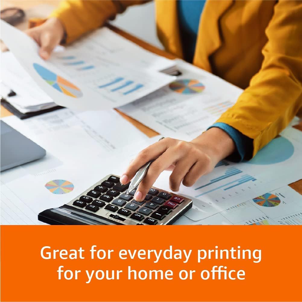 Demonstrates the product's versatility for everyday printing needs in both home and office environments, reassuring shoppers of its broad applicability.