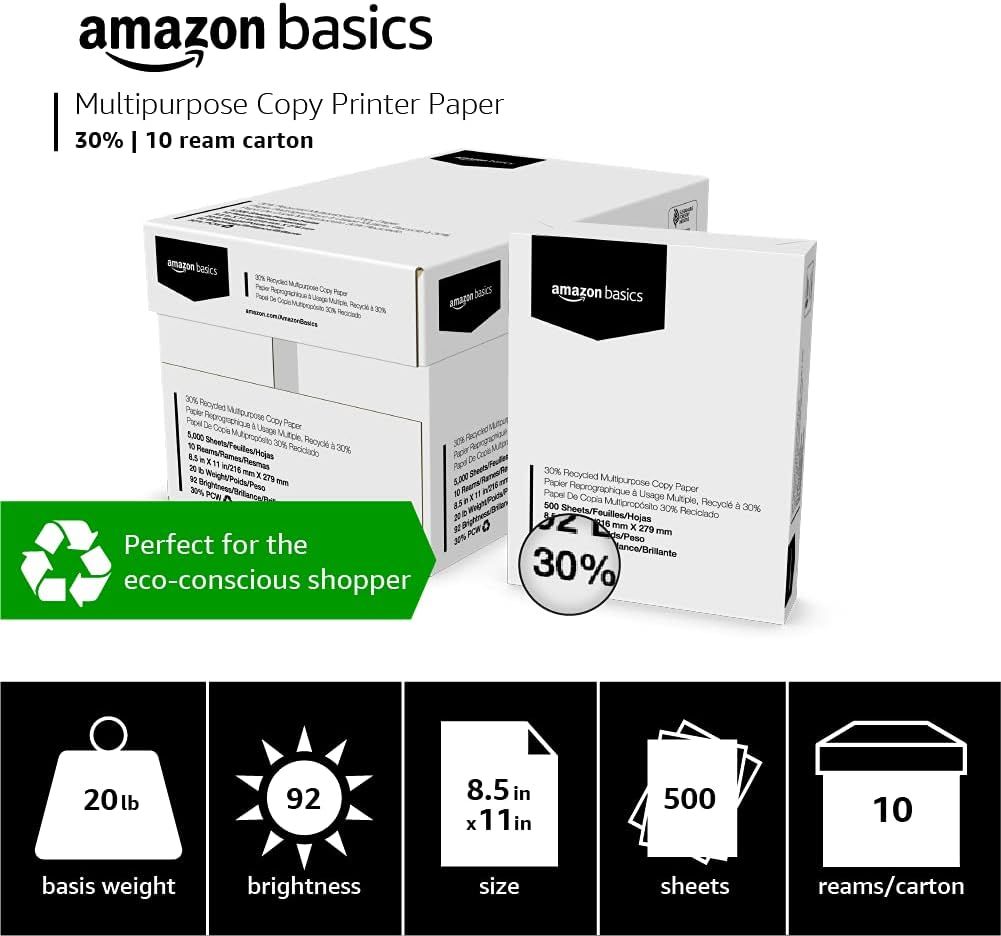 Highlights the product's environmental responsibility with 30% recycled content to appeal to eco-conscious shoppers and communicate sustainability credentials. Provides key product specifications in…