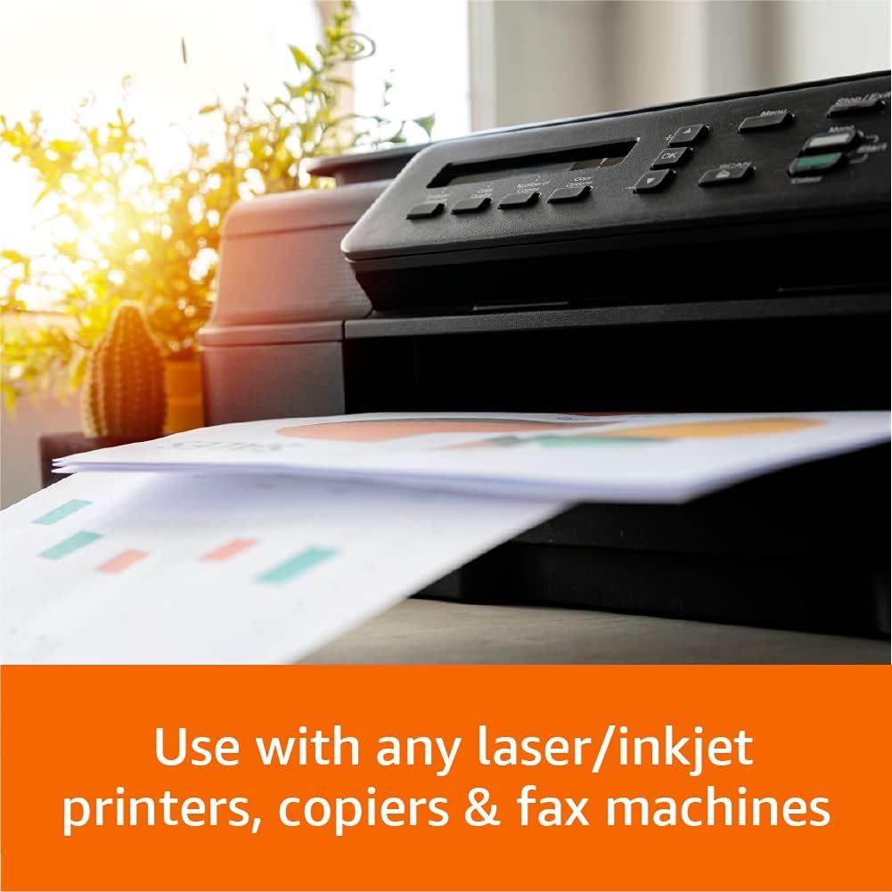 Communicates that the product (likely paper or printing supplies) is compatible with multiple types of office equipment including laser printers, inkjet printers, copiers, and fax machines,…