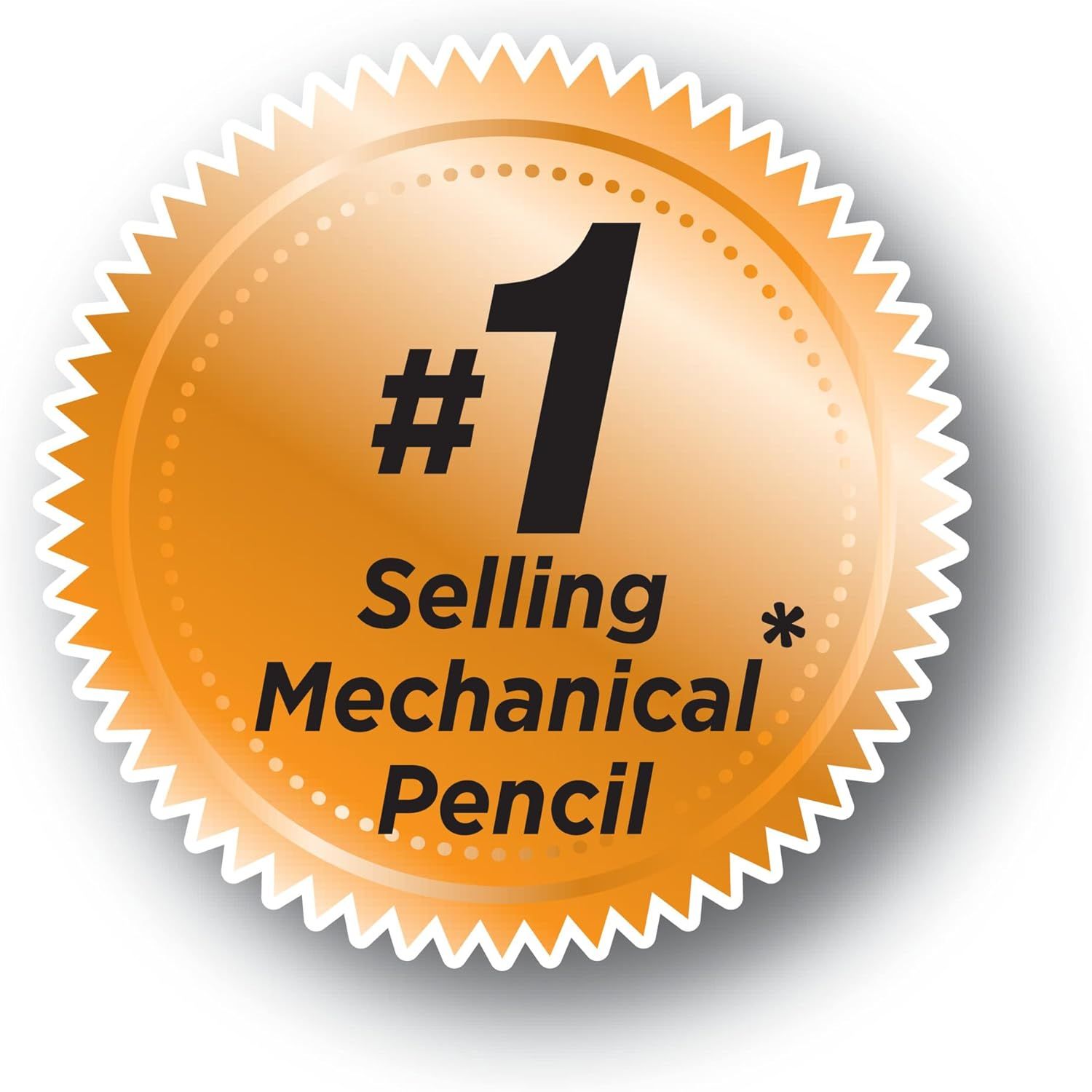 Communicates that this is the #1 selling mechanical pencil to build trust and social proof, reassuring shoppers of its popularity and market leadership.