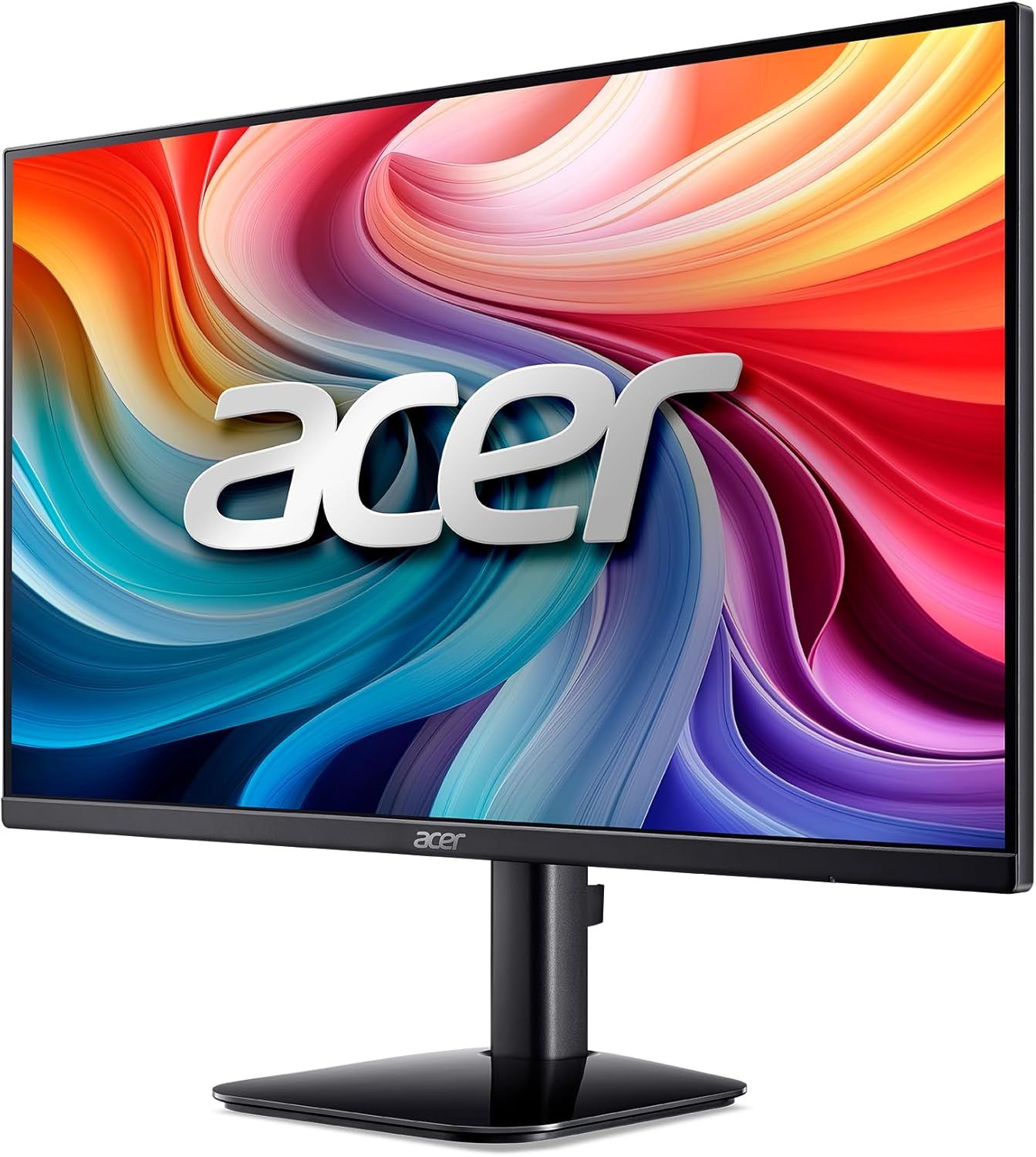 Provides a clean, catalog-style product image showing the Acer monitor from an angled perspective to help shoppers see the physical design and branding.