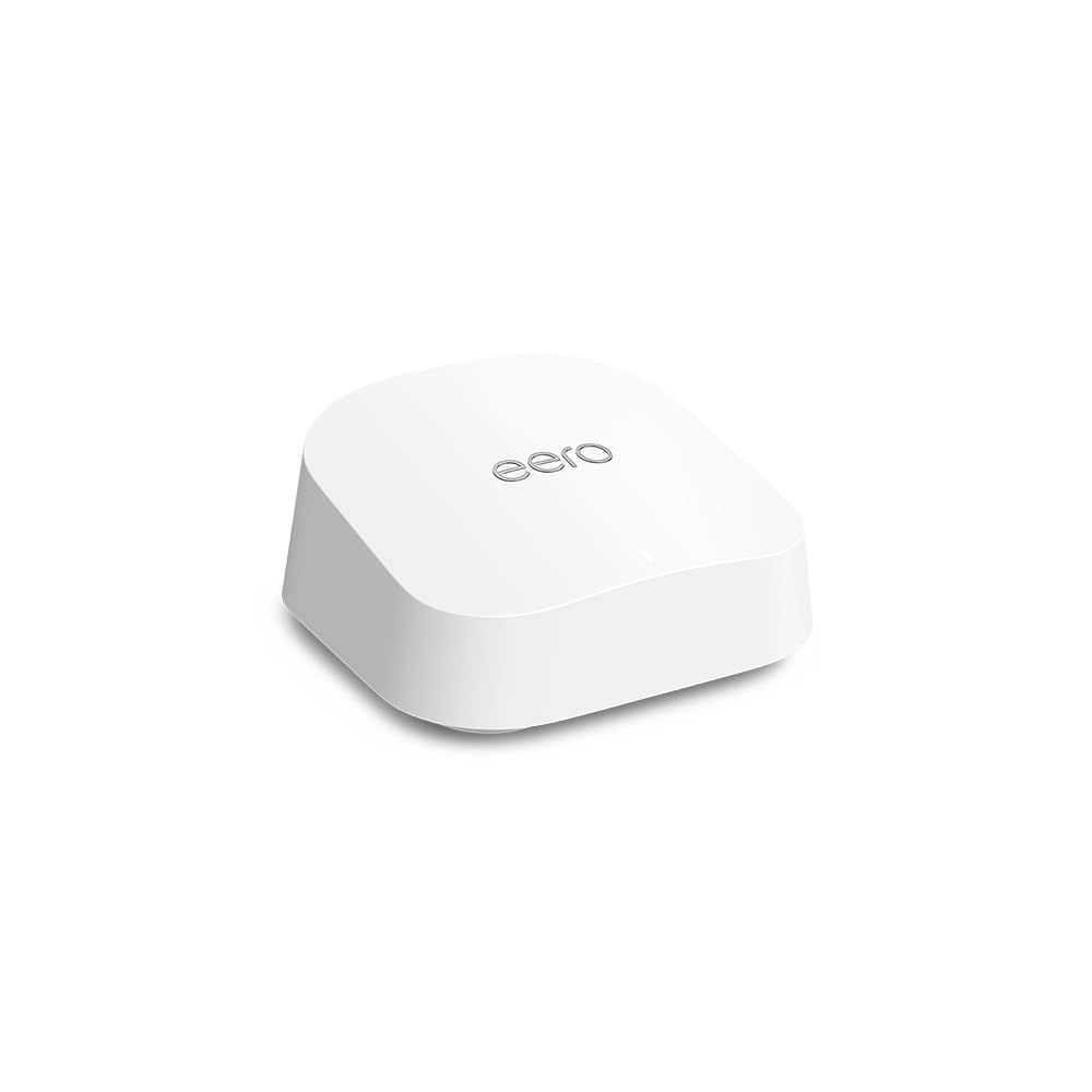 Provides a clean, catalog-style view of the eero device on a white background to show the product clearly without distractions.