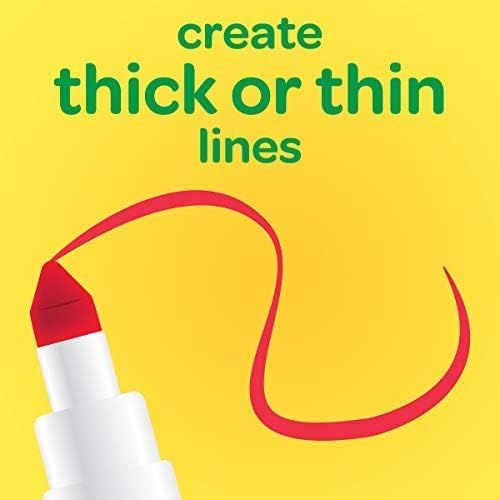 Demonstrates the product's ability to create both thick and thin lines, highlighting its versatility and control for creative use.