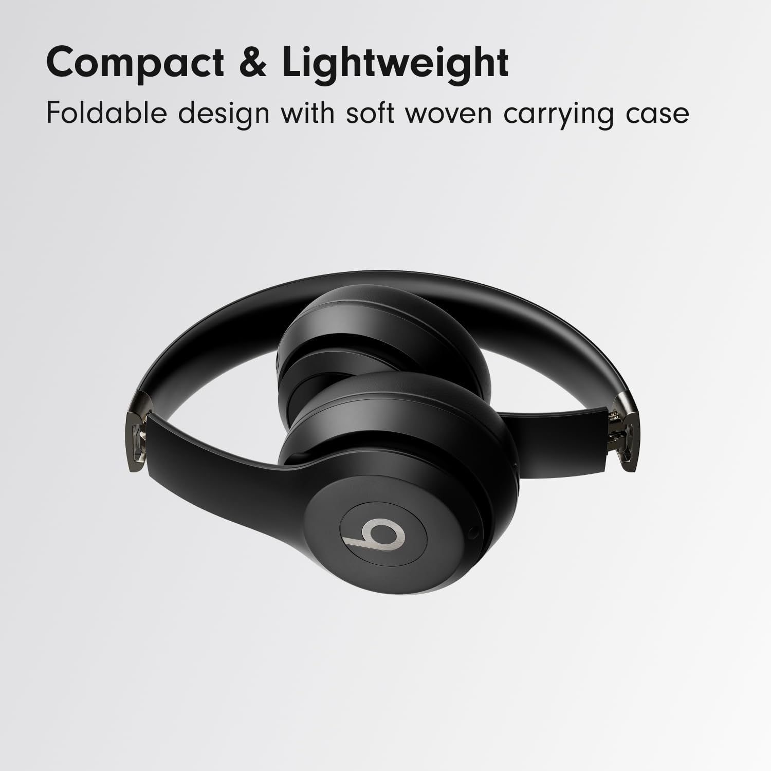 Communicates the product's portability and travel-friendly design by highlighting its compact, lightweight, and foldable nature with included carrying case.