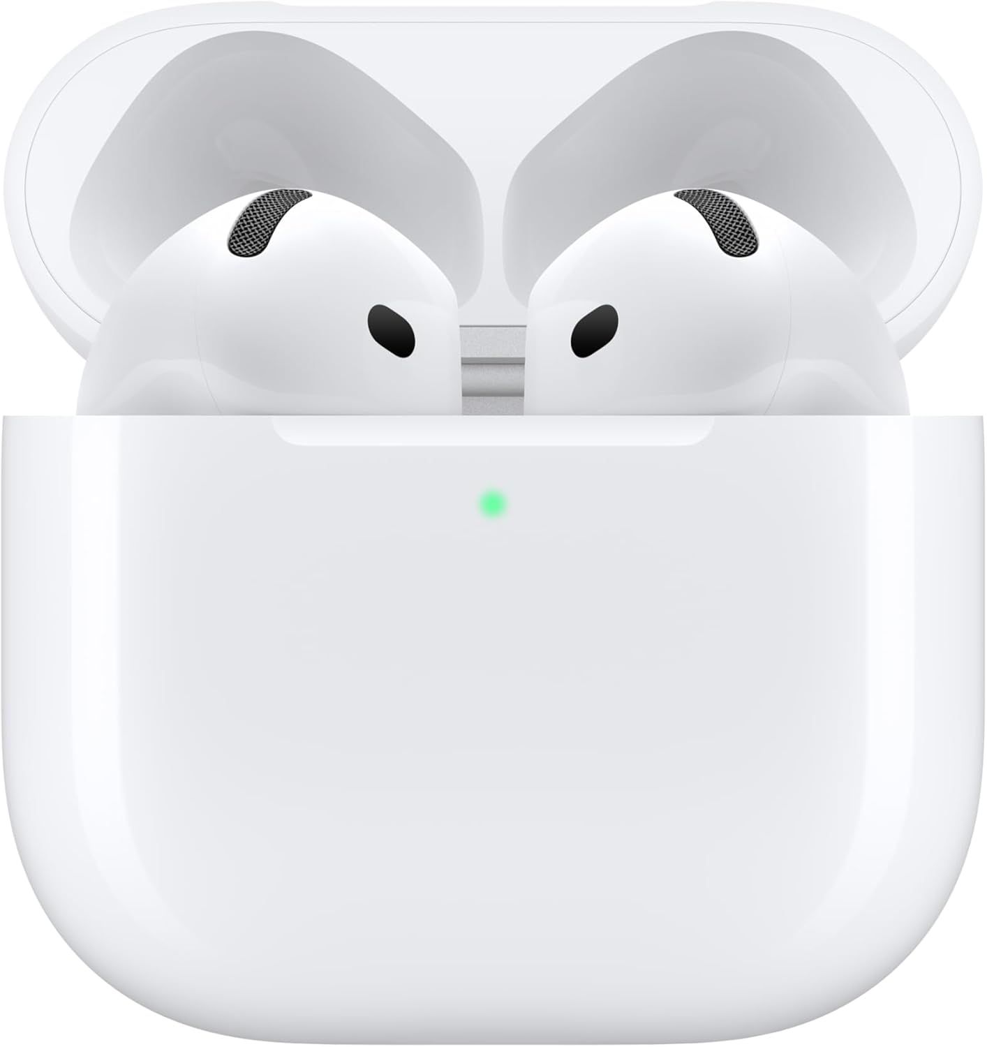 Displays the wireless earbuds in their charging case on a clean white background to show the product clearly without distractions.