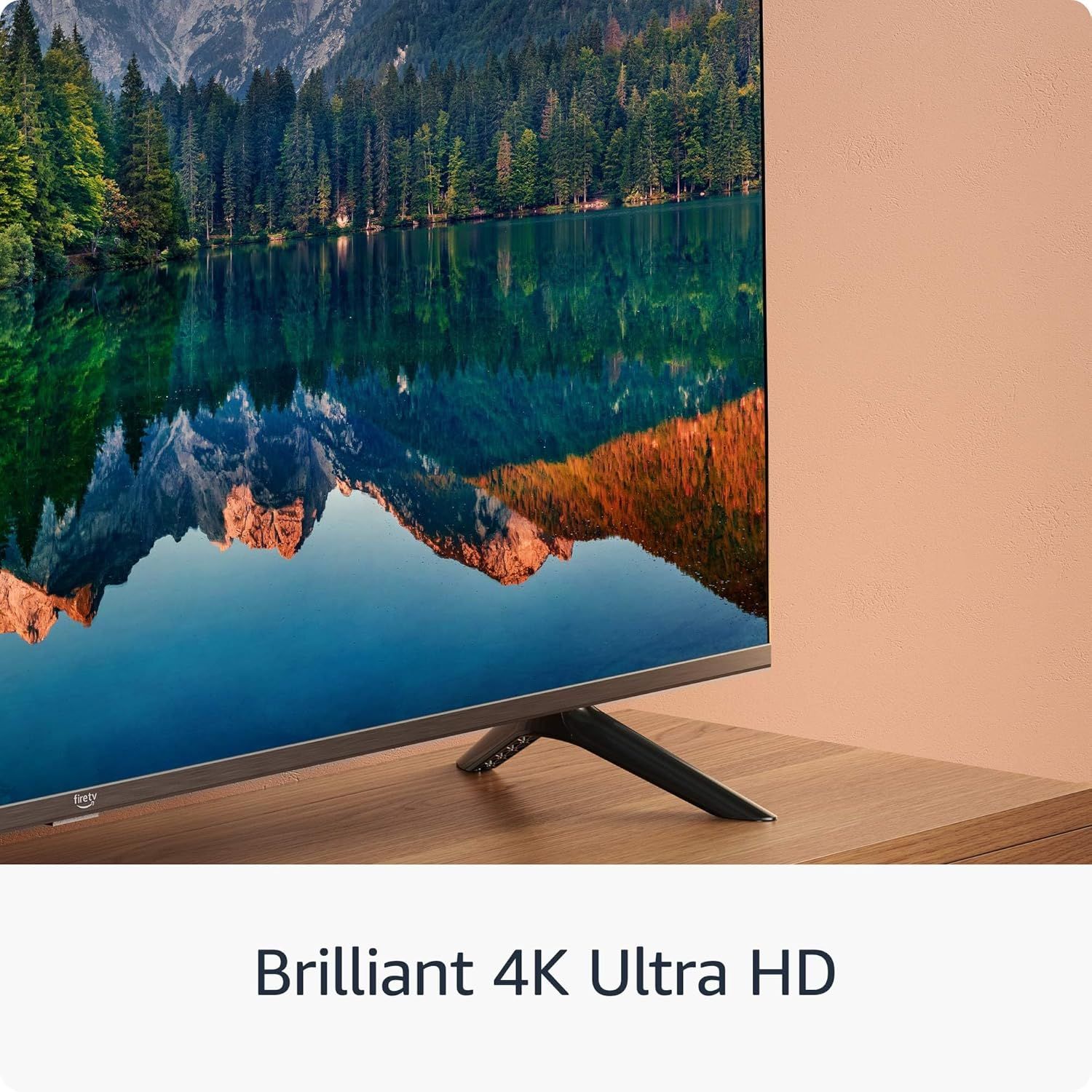 Communicates the television's superior 4K Ultra HD picture quality to reassure shoppers they will experience brilliant, high-resolution visuals.