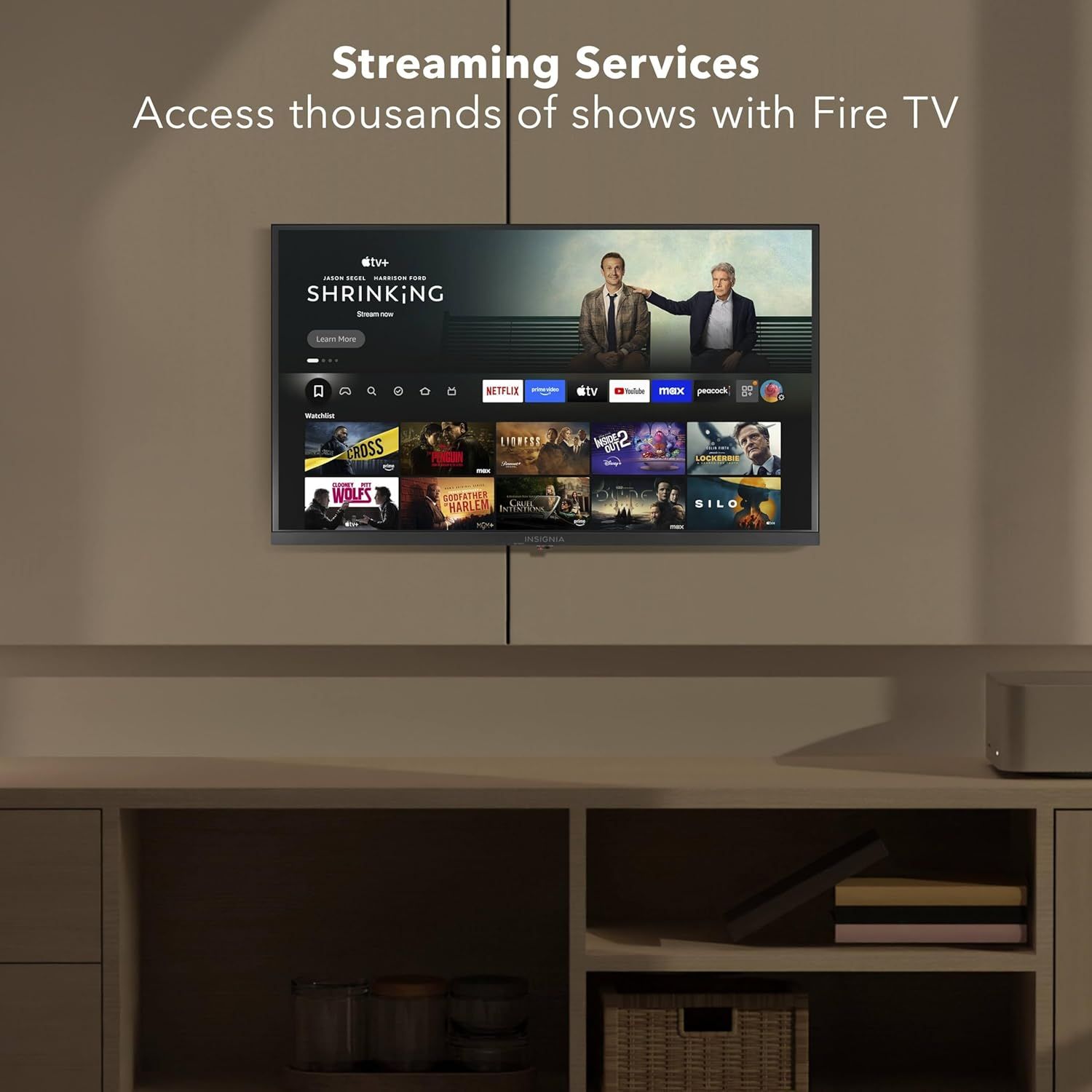 Demonstrates that Fire TV provides access to multiple streaming platforms and thousands of shows, highlighting the product's versatility and entertainment value.