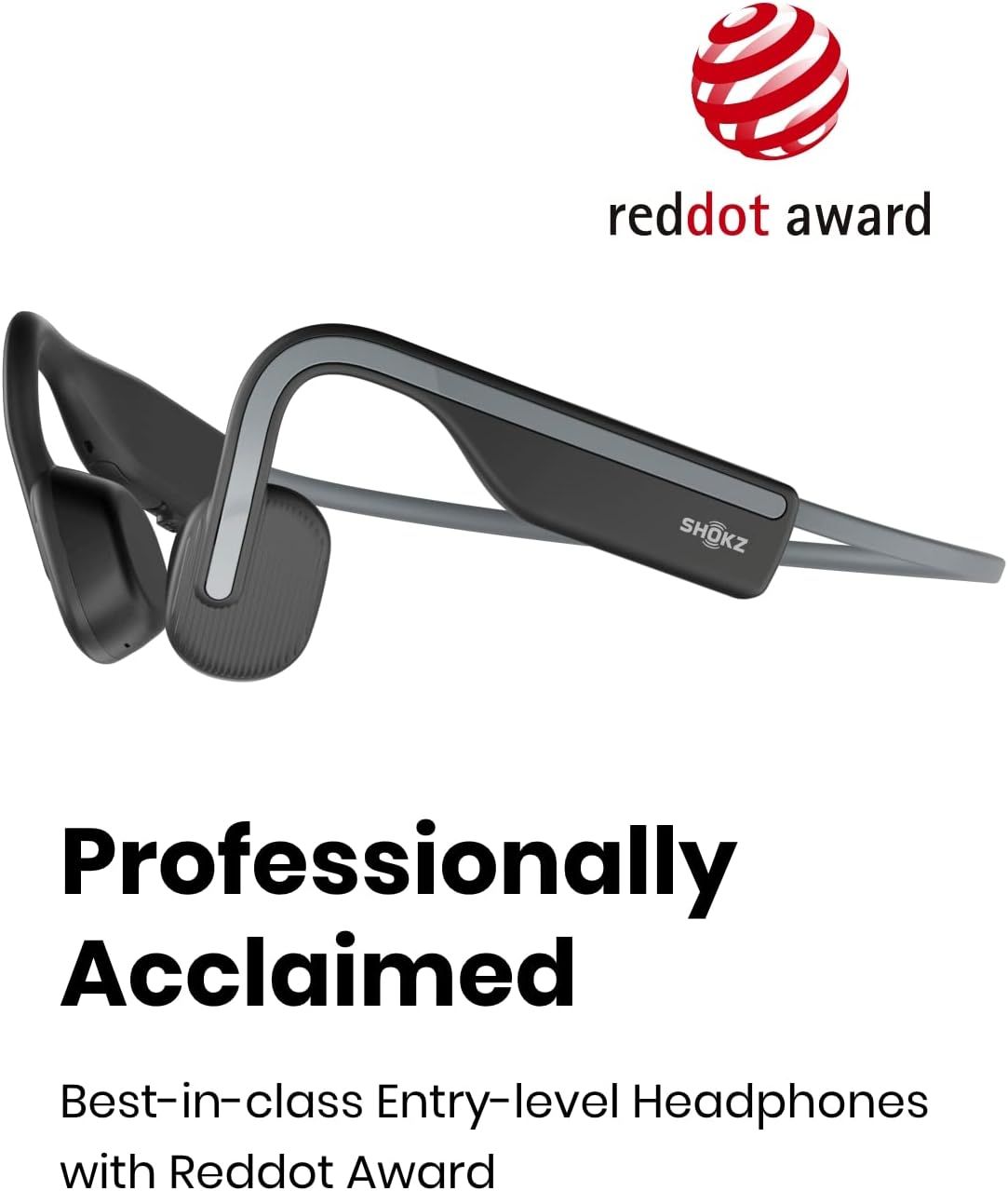 Communicates that the product has received professional recognition and acclaim from the prestigious Red Dot Award, building credibility and trust with shoppers through third-party validation of…