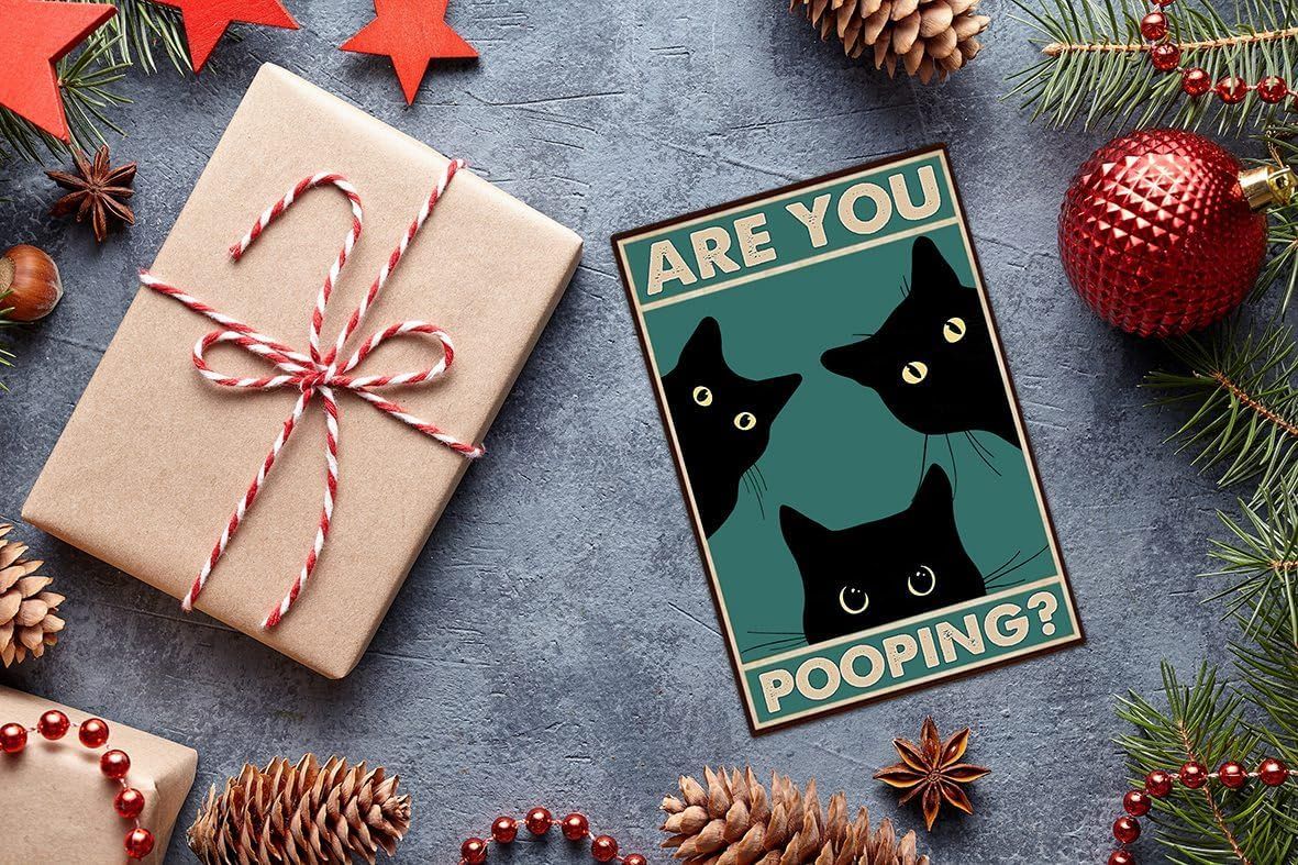 Positions the product as a perfect holiday gift for cat lovers by showcasing it in a festive Christmas setting with wrapped gifts and seasonal decorations.