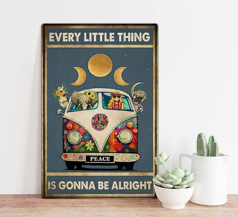 Shows the product (decorative poster/wall art) styled in a real-world home setting to help shoppers visualize how it would look in their own space.