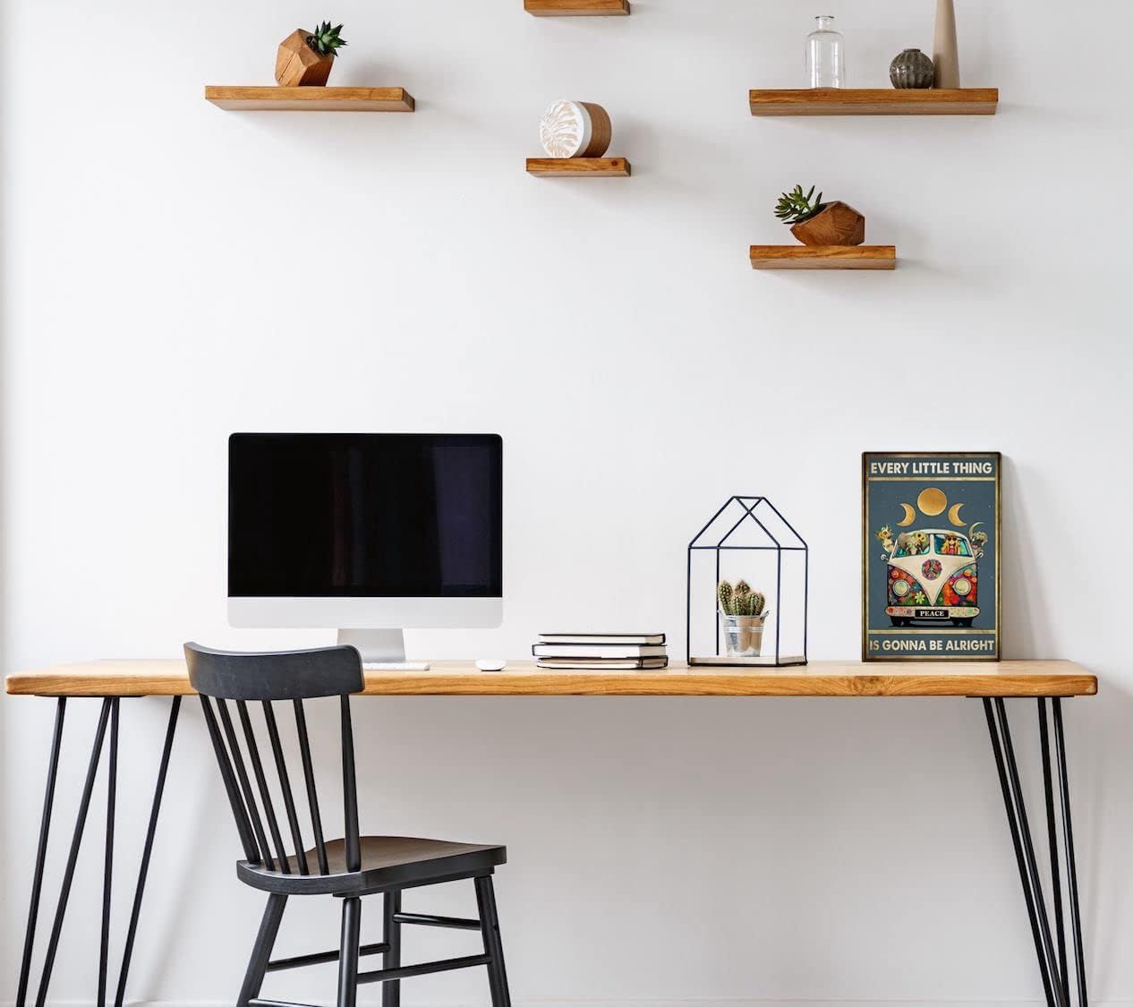 Demonstrates the product in a real-world home office environment to help shoppers visualize how it fits into their lifestyle and workspace.