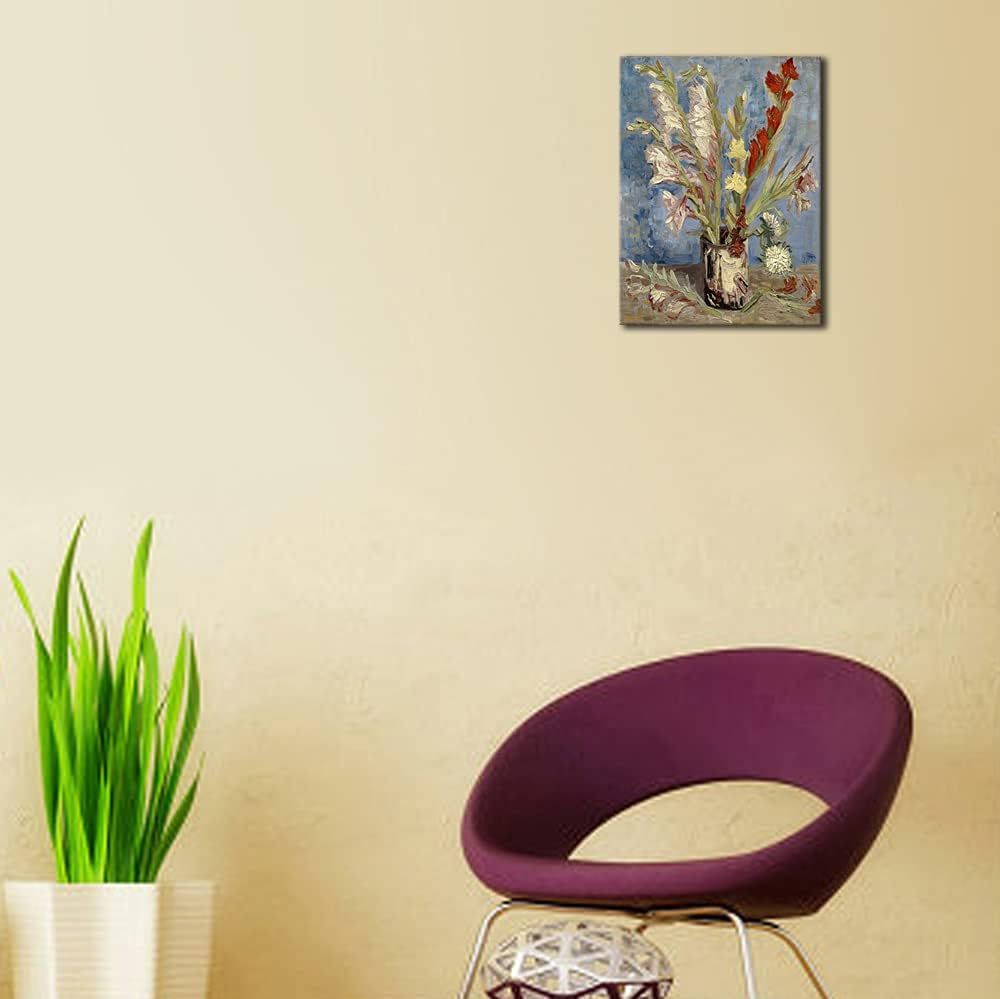 Shows the product (wall art/canvas print) in a real-world home setting to help shoppers visualize how it would look in their own space.