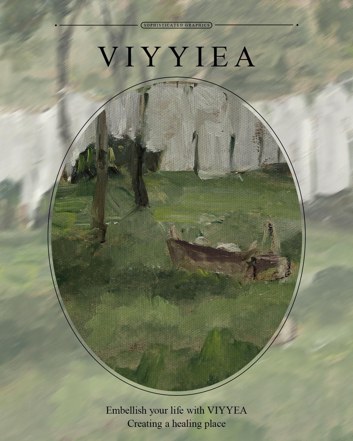 This image establishes the brand identity and emotional positioning of VIYYYEA, communicating a sophisticated, healing, and lifestyle-enhancing brand promise to shoppers.
