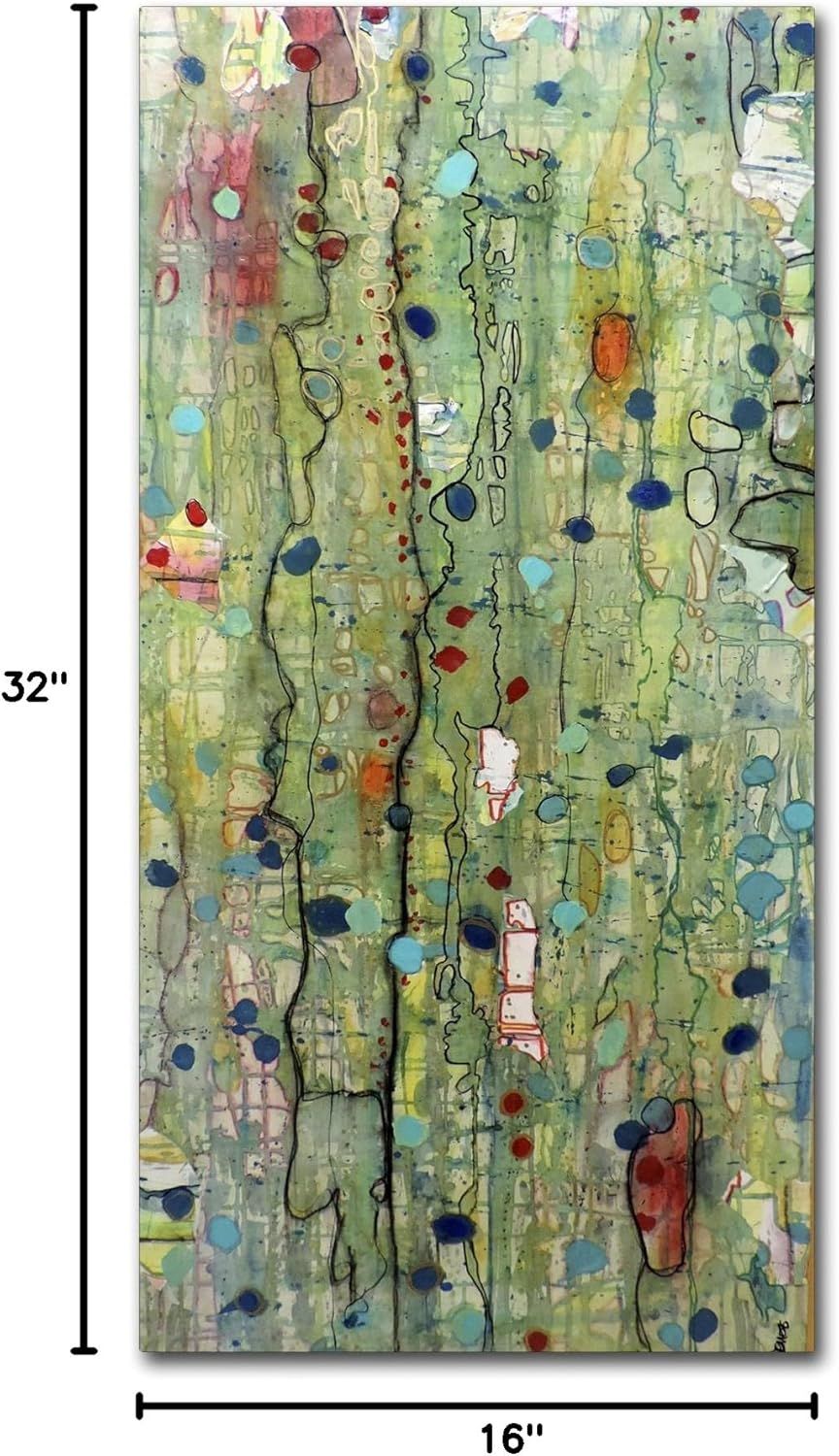 Communicates the exact physical size of the artwork (32 inches by 16 inches) to help shoppers understand the scale and determine if it fits their space.