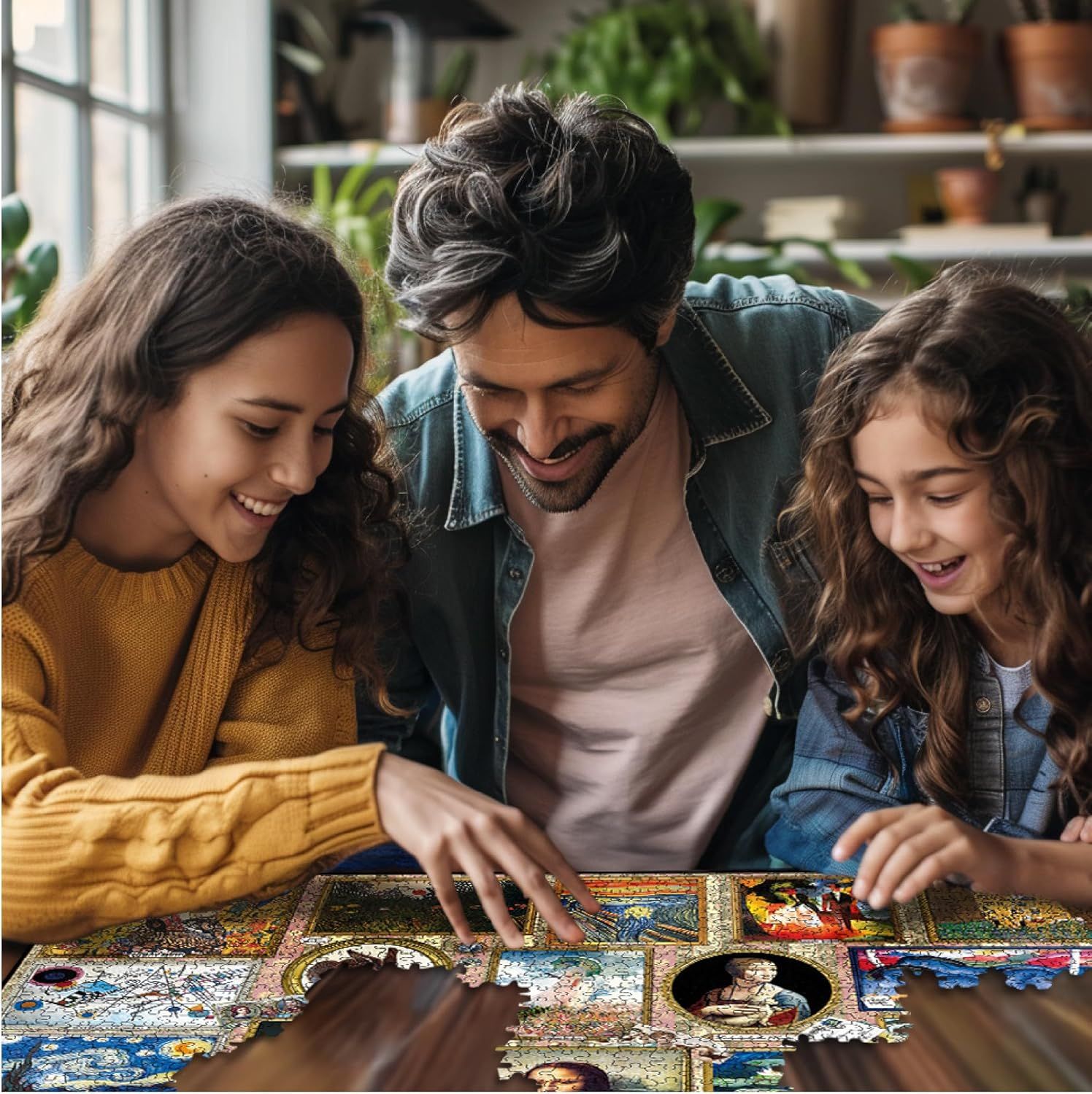 Showcases the product being enjoyed in a warm, real-world family setting to create emotional connection and demonstrate the product's role in bringing people together.
