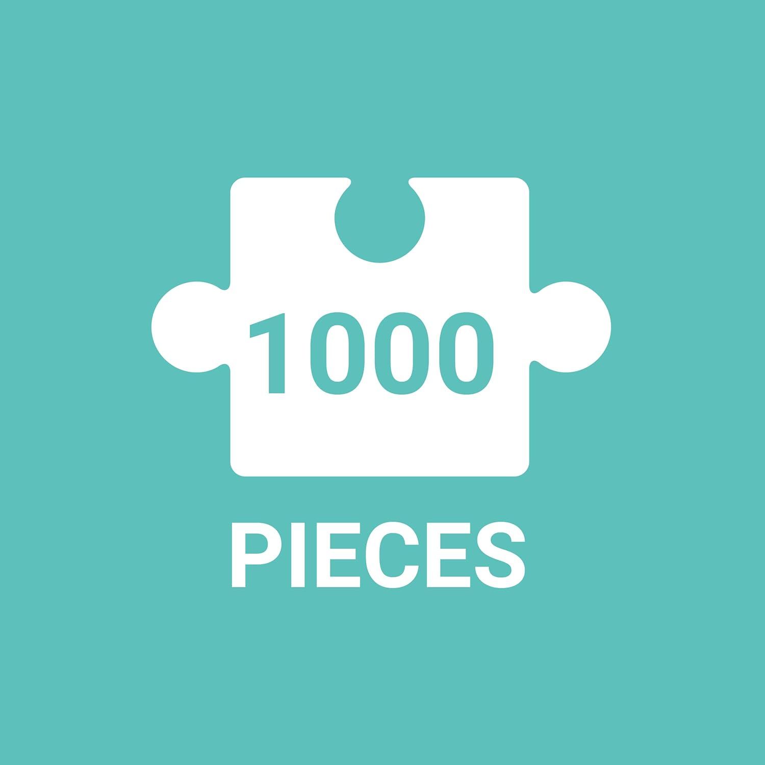 Communicates the quantity or piece count of the product (likely a puzzle) to help shoppers understand the scale and challenge level of the item.