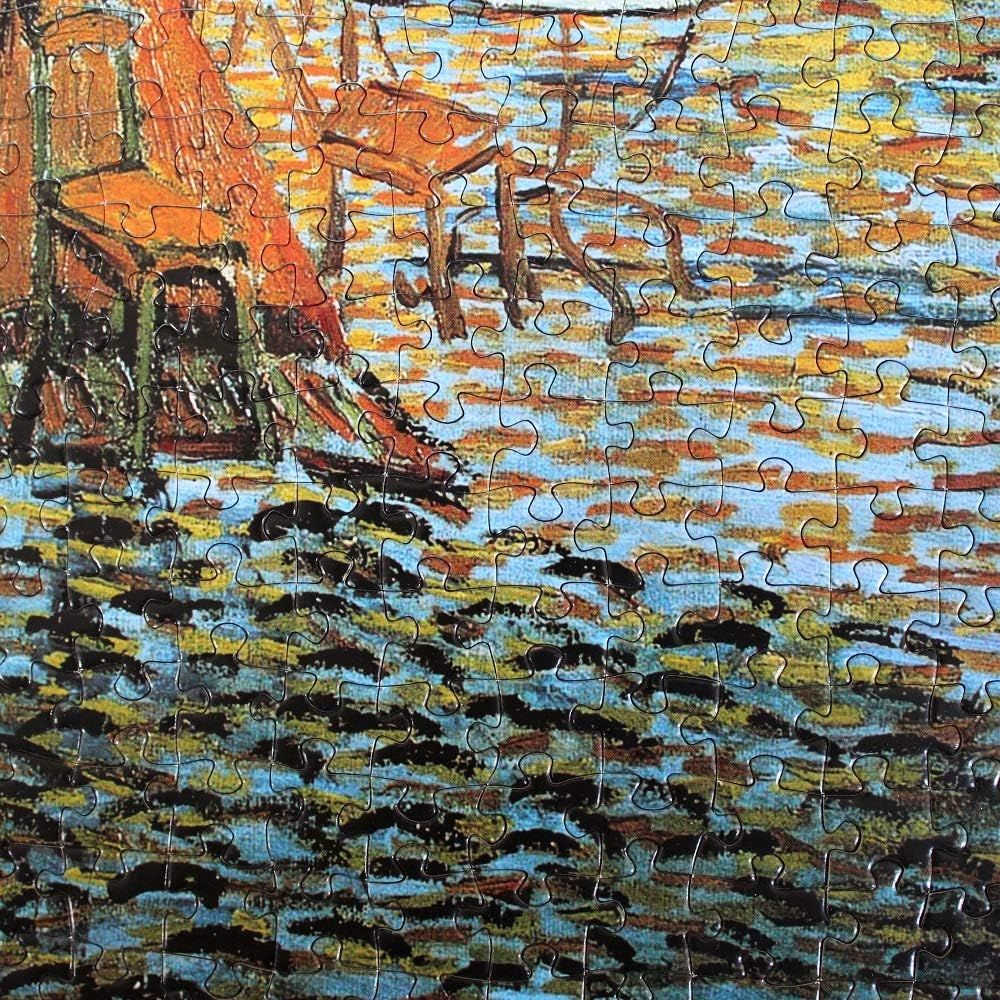 Displays the completed puzzle as an artistic lifestyle scene, showing the product in use as home decor or a leisure activity without any text or callouts.