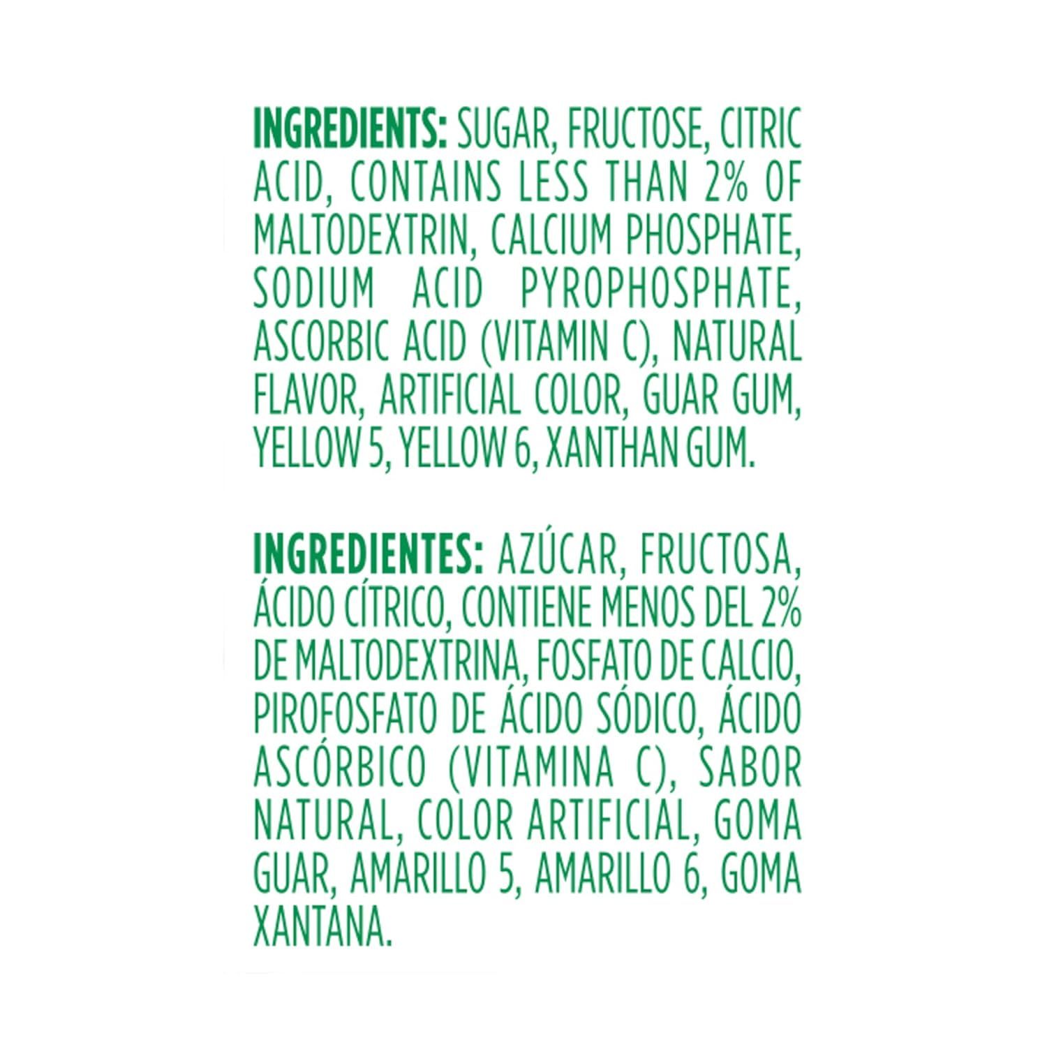 Provides transparency by displaying the full ingredient list in both English and Spanish, allowing shoppers to review product contents and make informed purchasing decisions.