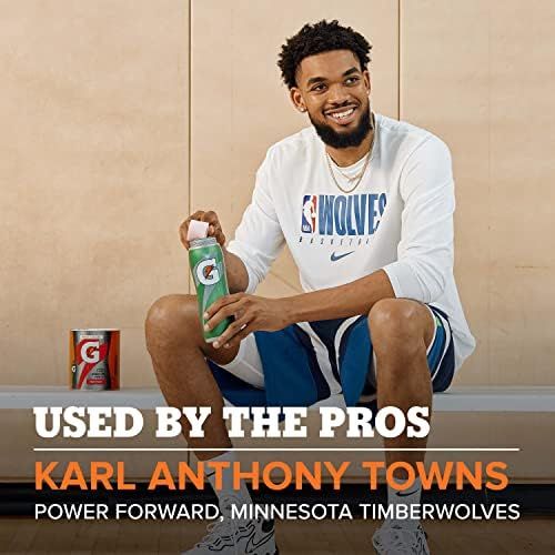 Leverages the credibility and recognition of NBA player Karl Anthony Towns to build trust and social proof, showing that professional athletes use and endorse this product.