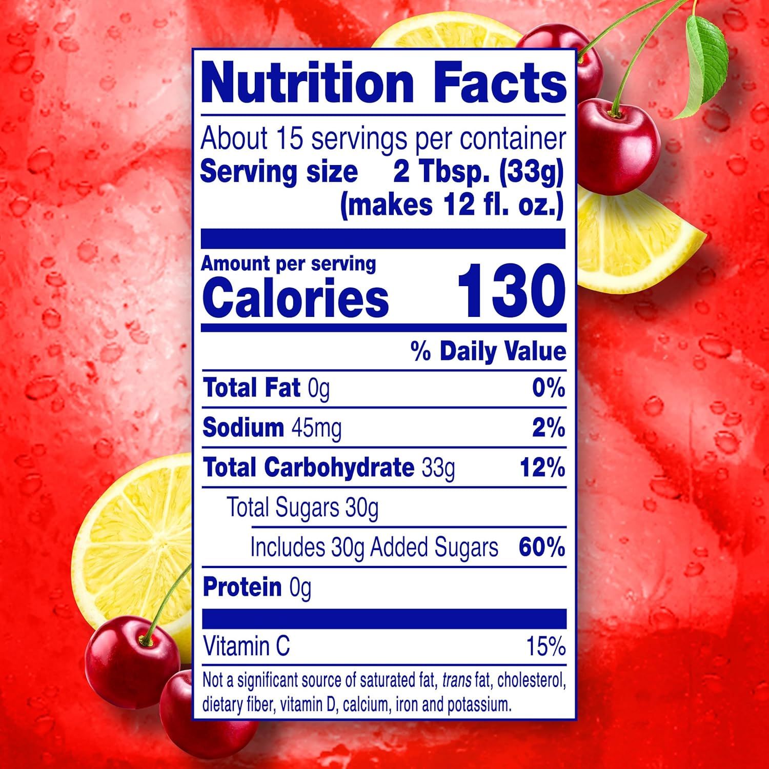 Provides transparent nutritional information to help shoppers make informed dietary decisions, highlighting key metrics like calories, sugar content, and vitamin C.