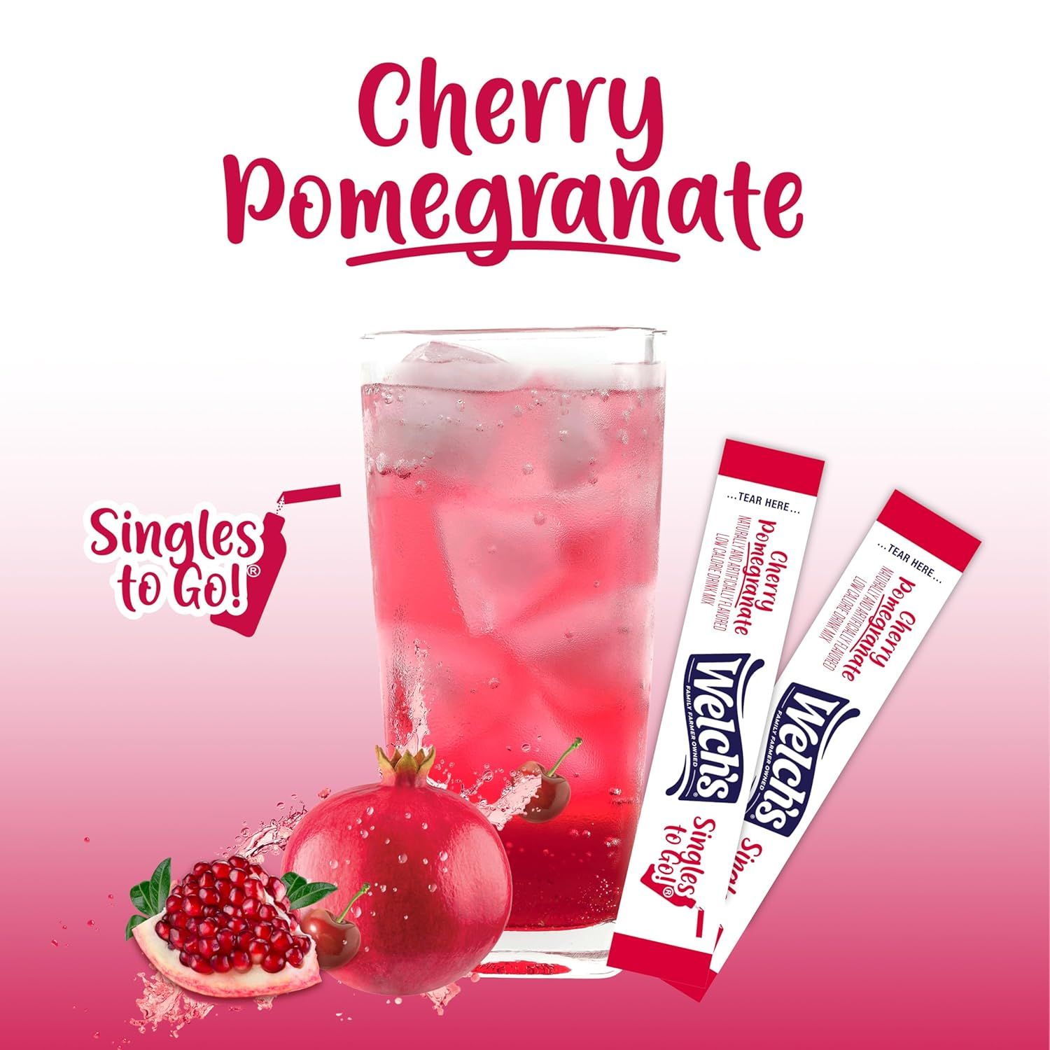 Highlights the convenience of single-serve, portable drink mix packets that can be taken on-the-go and easily mixed with water.