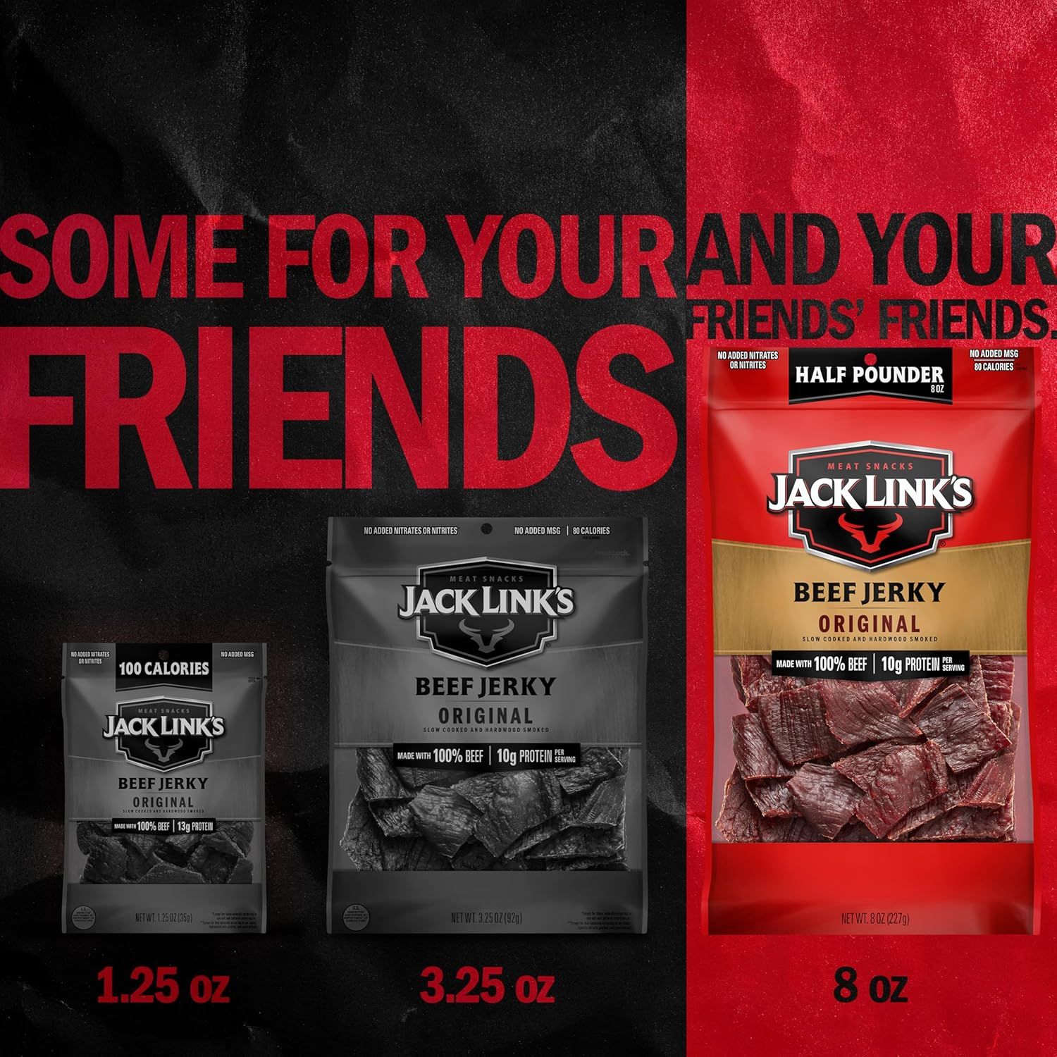 Displays the brand's product portfolio showing three different size options (1.25 oz, 3.25 oz, and 8 oz) to help shoppers choose the right package size for their needs and emphasize the…