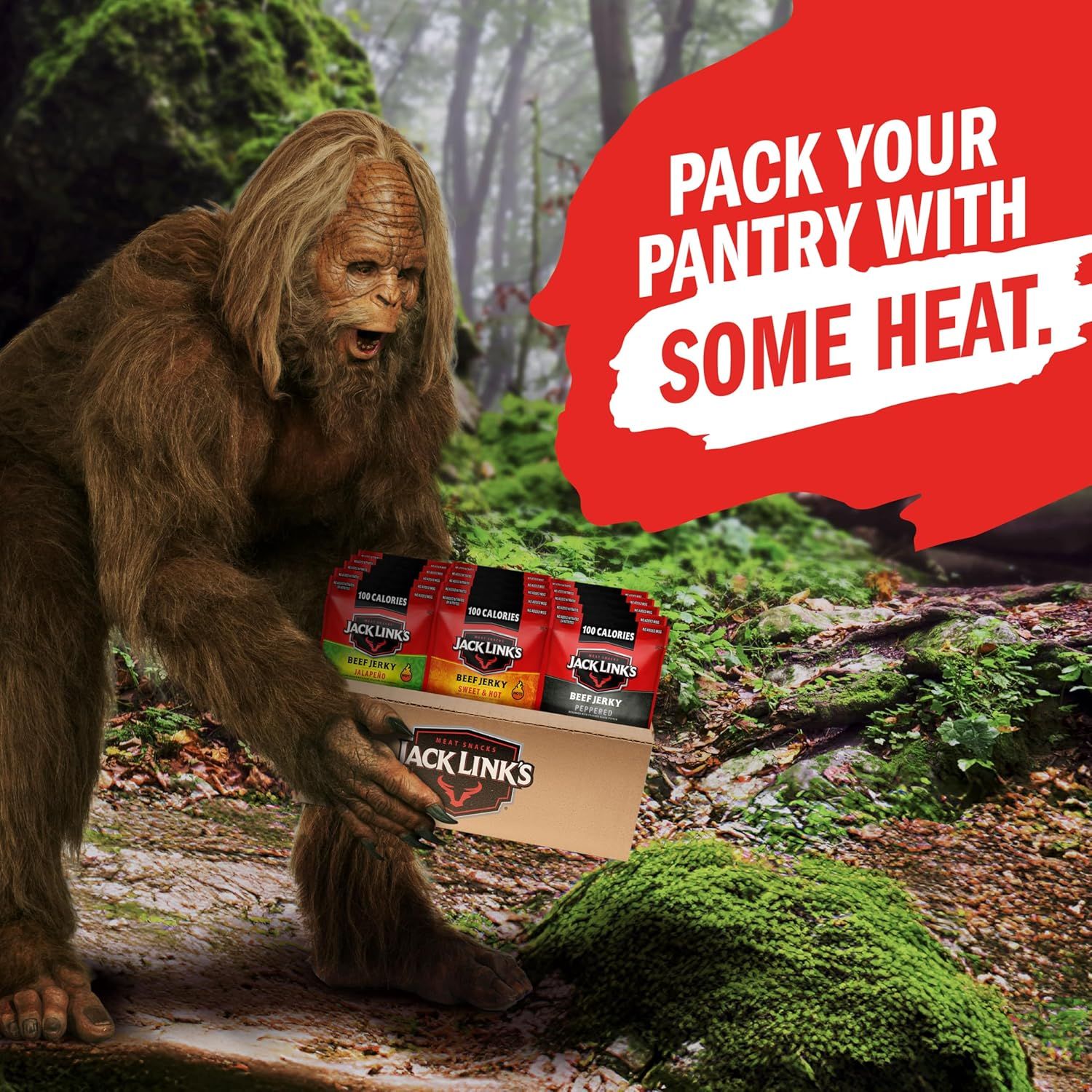 Positions the product as the perfect companion for outdoor adventures and hiking trips, using humor and a memorable visual to create brand engagement.