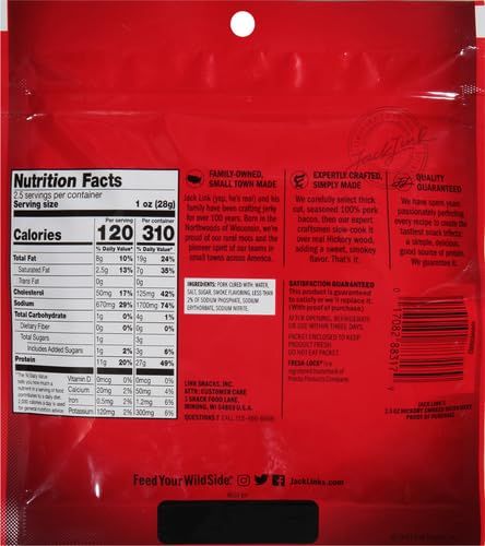 Shows the back of the product packaging with nutrition facts, ingredients, and brand information for shopper reference.