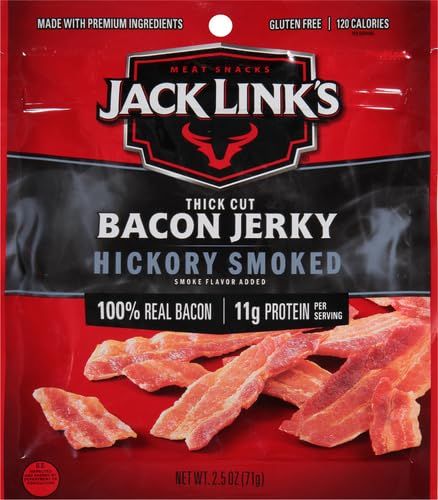 Communicates multiple selling benefits including premium quality, dietary attributes (gluten-free, 120 calories), high protein content, and authenticity (100% real bacon) to appeal to…