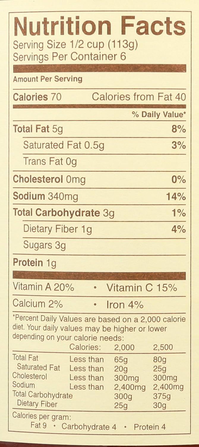 Provides detailed nutritional information to help shoppers make informed dietary decisions about the product.
