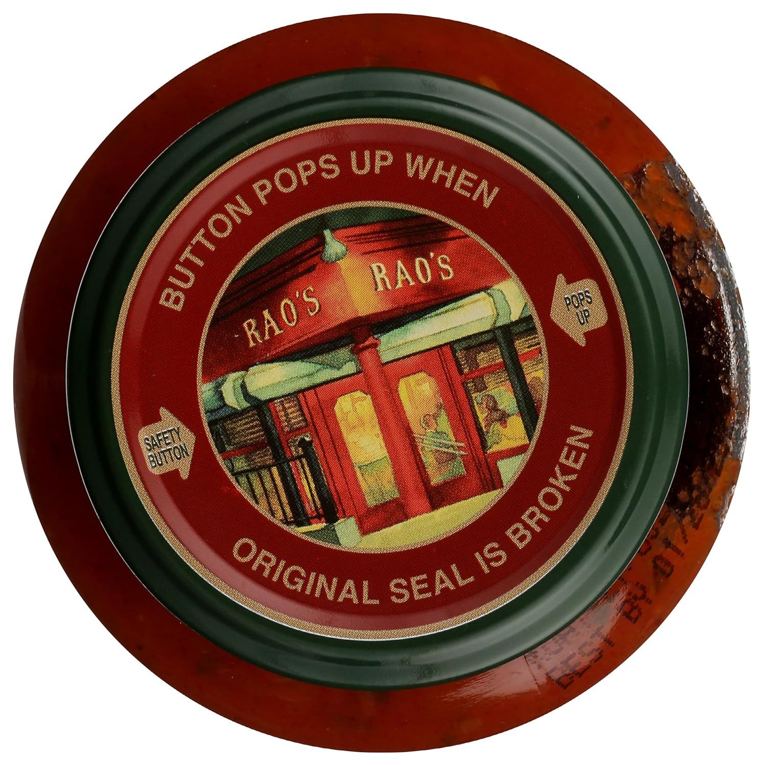 Communicates product safety and authenticity through the safety button feature and original seal messaging, reassuring shoppers that the product is secure and has not been tampered with.