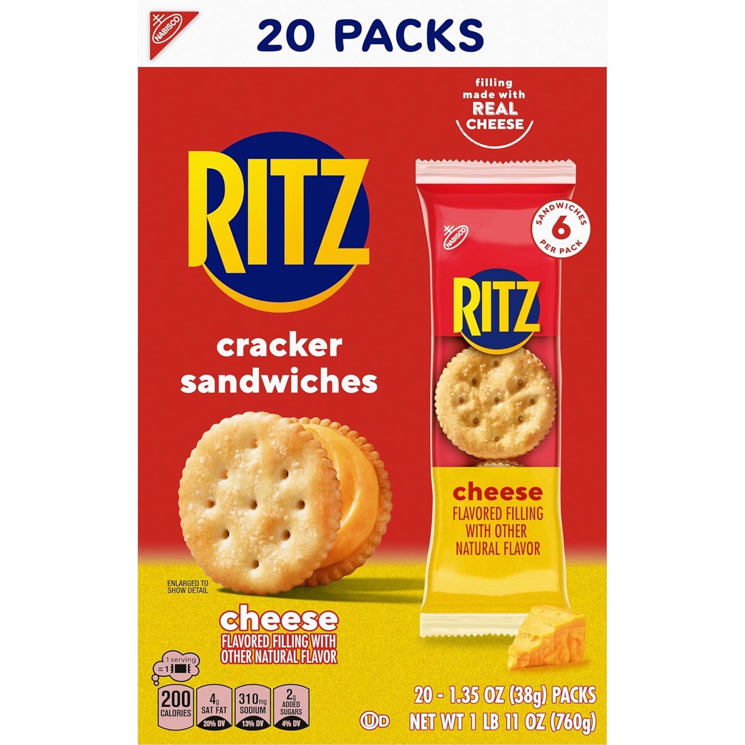 Communicates the quantity and packaging format to help shoppers understand the total value and portion structure of the product.